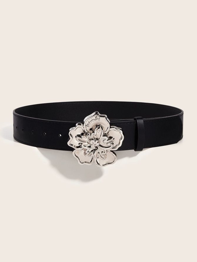 Designer Flowers Vintage Belt Riveted Belts Menswear Accessories Size ONE SIZE - 2 Thumbnail