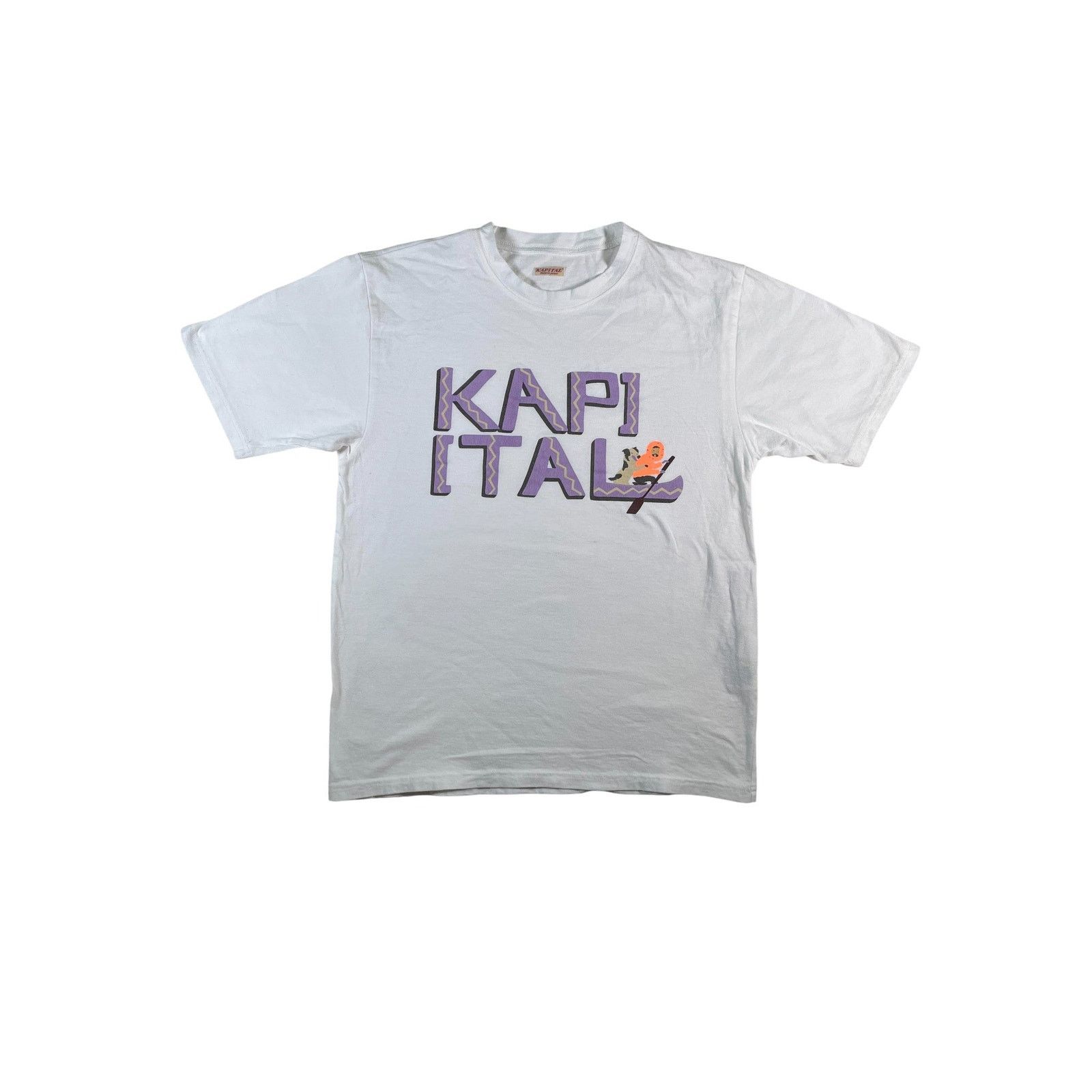 Kapital Kapital Jersey Crew Tee with Canoe Print Purple T-Shirt Size US S / EU 44-46 / 1 - 1 Thumbnail
