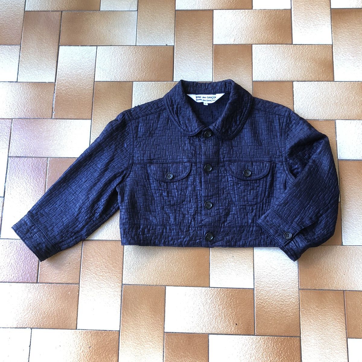 Comme des Garcons COMME des GARCONS Cropped Textured Jacket Size S / US 4 / IT 40 - 8 Thumbnail
