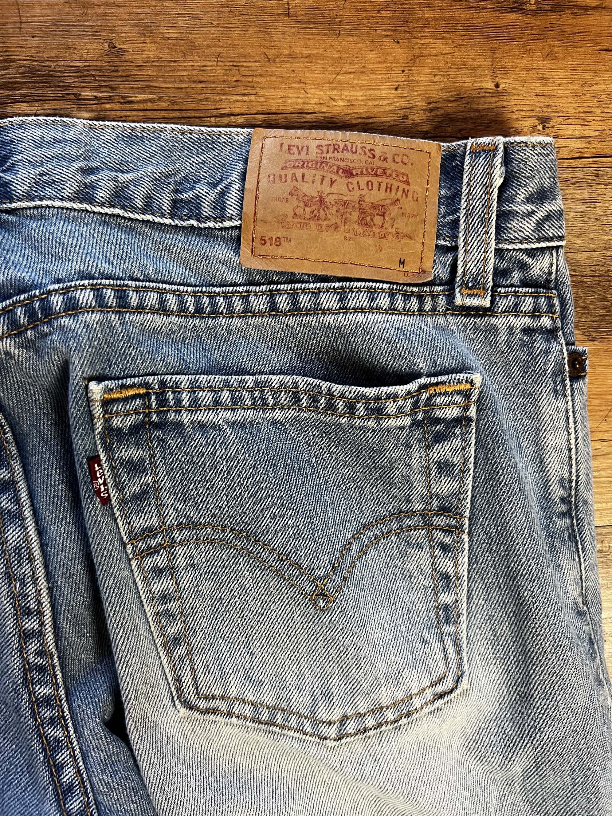 Levi's Vintage Clothing Vintage Levi's 518 Superlow Boot Cut Light Wash Denim Jeans Size 34" / US 12 / IT 48 - 13 Thumbnail