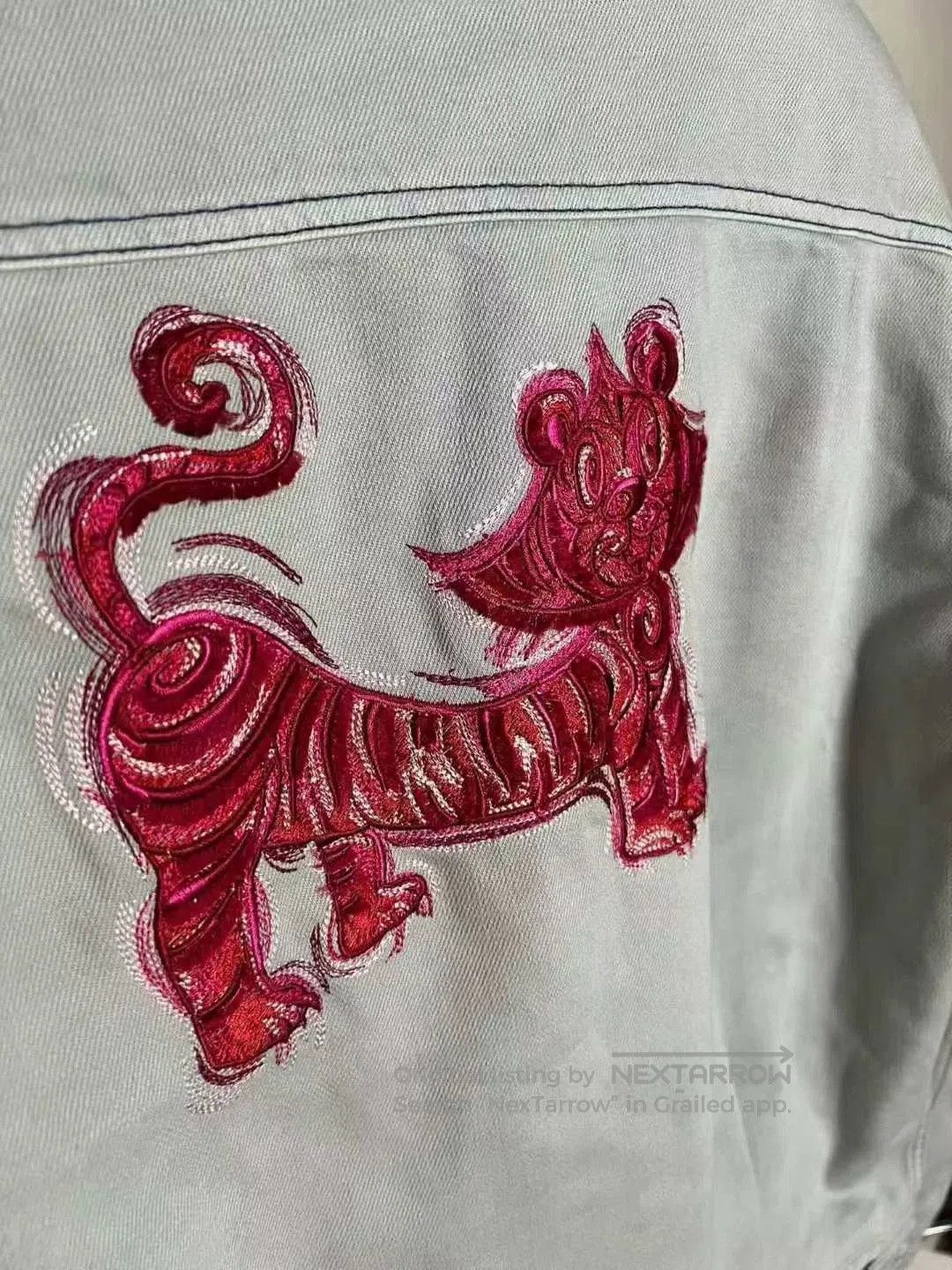 Dior Dior Gray Back Tiger Embroidery Jacket. Size US M / EU 48-50 / 2 - 5 Thumbnail