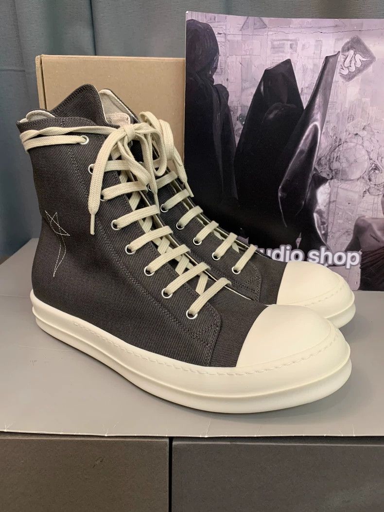 Rick Owens Rick Owens Canvas five Miscanthus sinensis star embroidere Size US 11 / EU 44 - 2 Thumbnail
