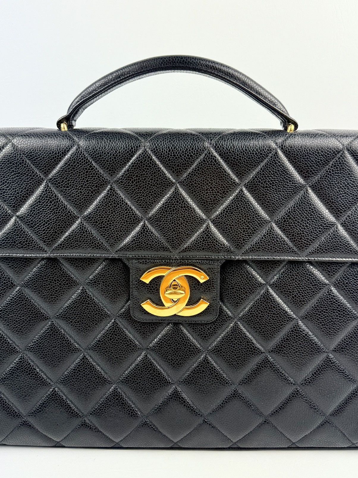 Chanel Chanel - 91/94 - Caviar - Jumbo - Portfolio - Briefcase Size ONE SIZE - 5 Thumbnail