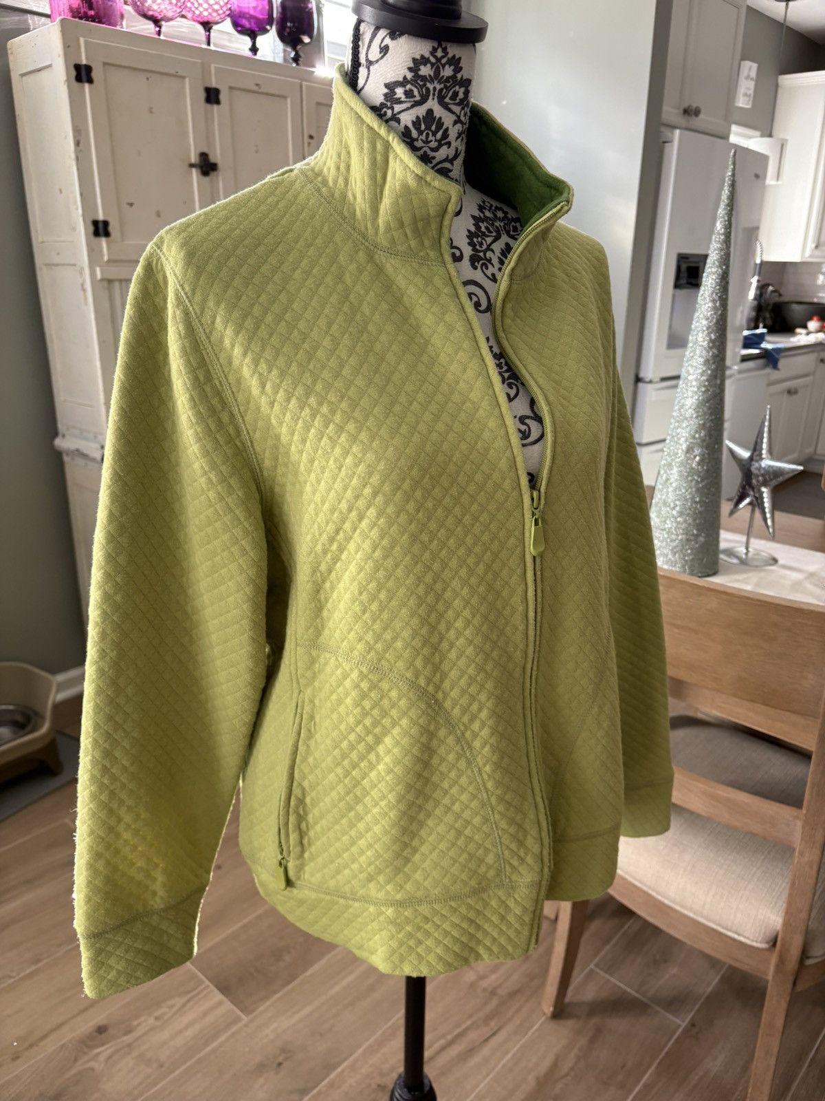 Other Petite large lime green zip up jacket Size L / US 10 / IT 46 - 4 Thumbnail
