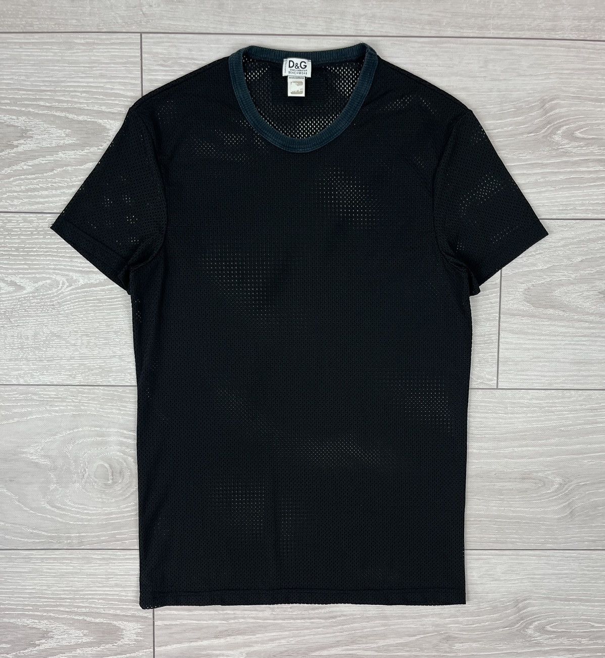 Dolce & Gabbana Dolce Gabbana Vintage Avante Garde Black Mesh T Shirt Size US M / EU 48-50 / 2 - 1 Thumbnail