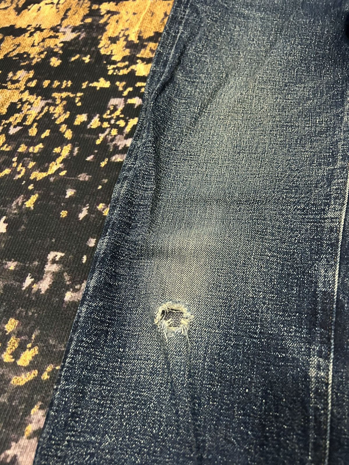 Nigel Cabourn Nigel Carbourn Distressed Selvedge Jeans Size 28" / US 6 / IT 42 - 10 Thumbnail
