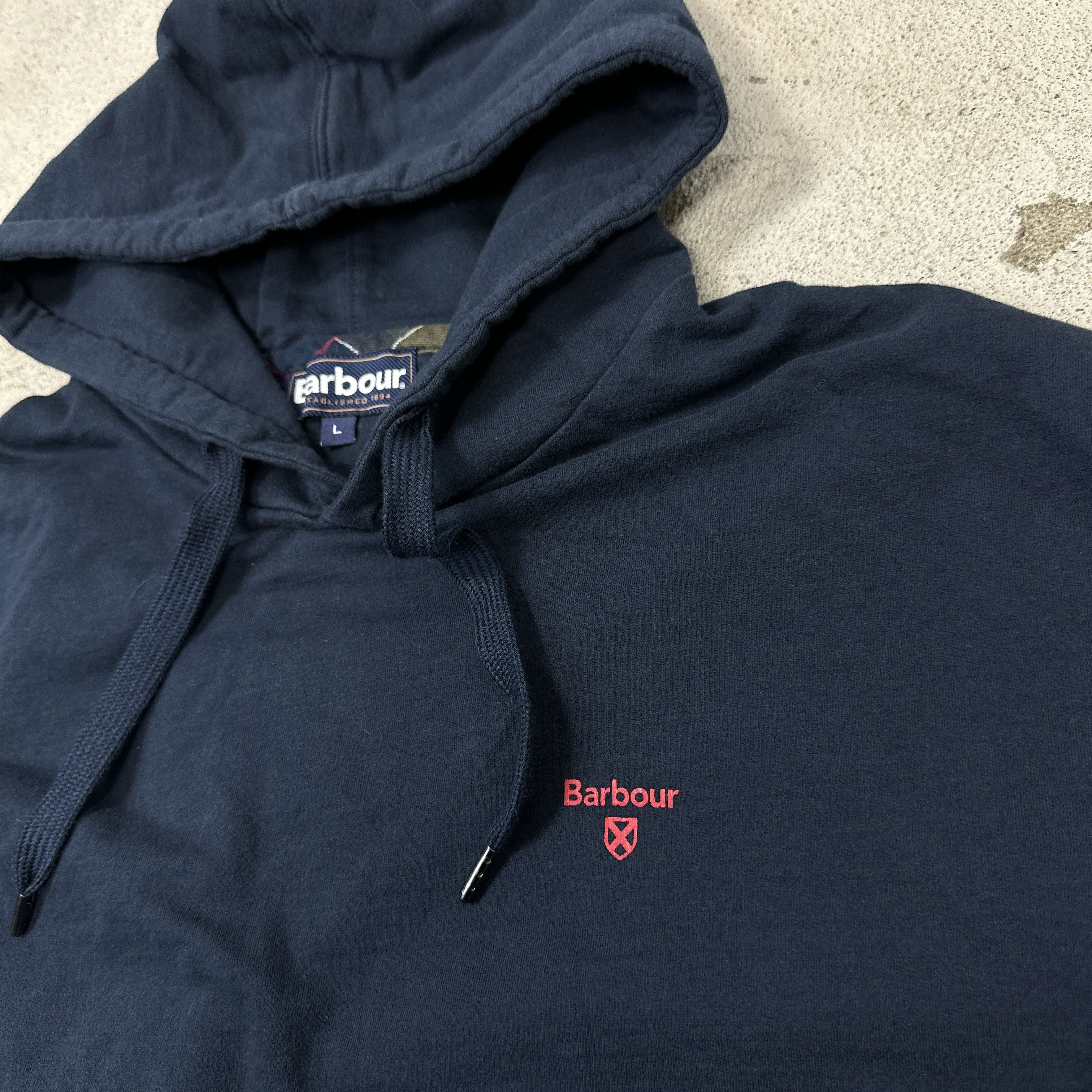 Barbour Vintage Sporty Streetwear Barbour Hoodie Y2K Size US L / EU 52-54 / 3 - 4 Thumbnail