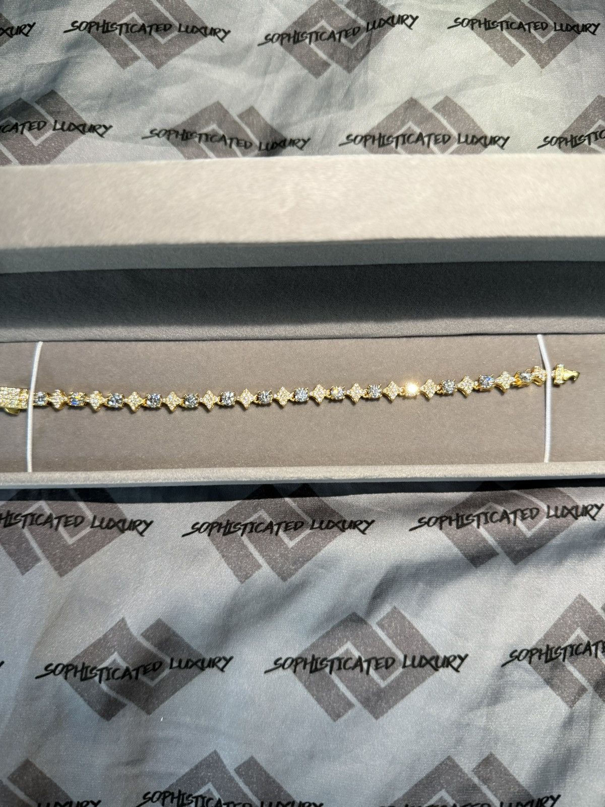 Other Asscher Moissanite Bracelet 7” Size ONE SIZE - 4 Thumbnail