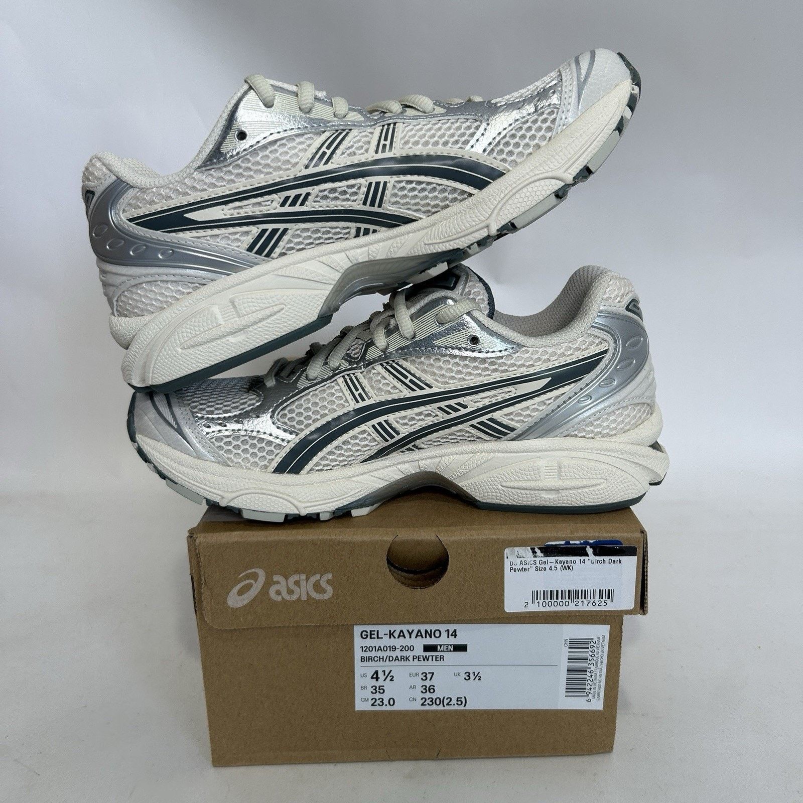 Asics ASICS Gel-Kayano 14 “Birch Dark Pewter” 1201A019-200 Size US 6 / IT 36 - 3 Thumbnail