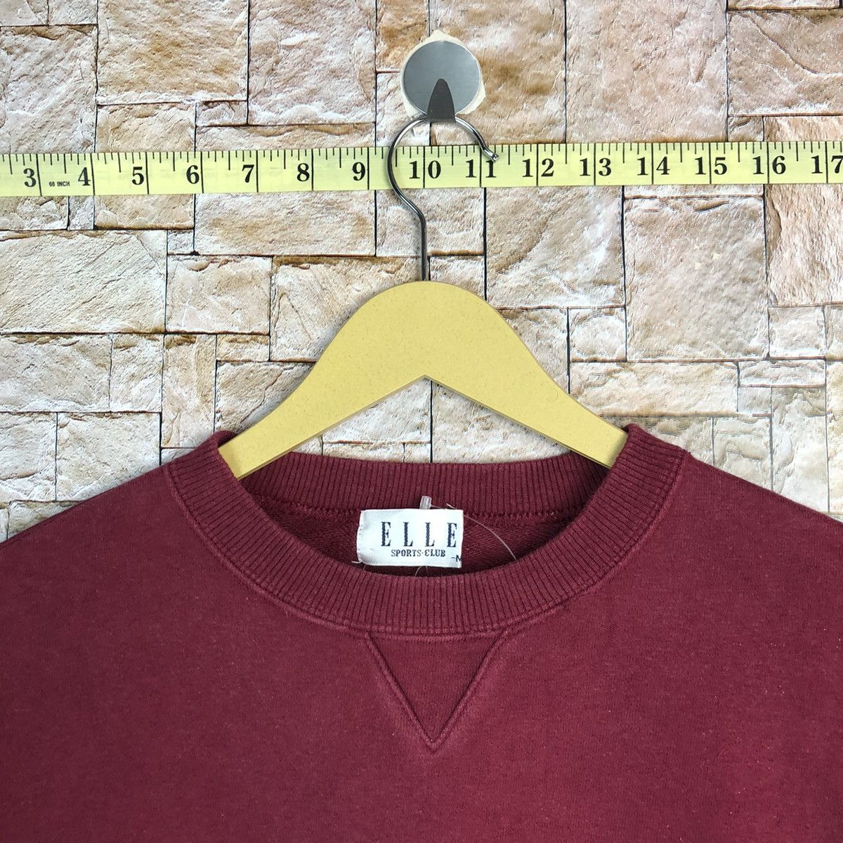 Ellesse Elle Sport Club Maroon Sweatshirt #A399 Size US M / EU 48-50 / 2 - 4 Thumbnail