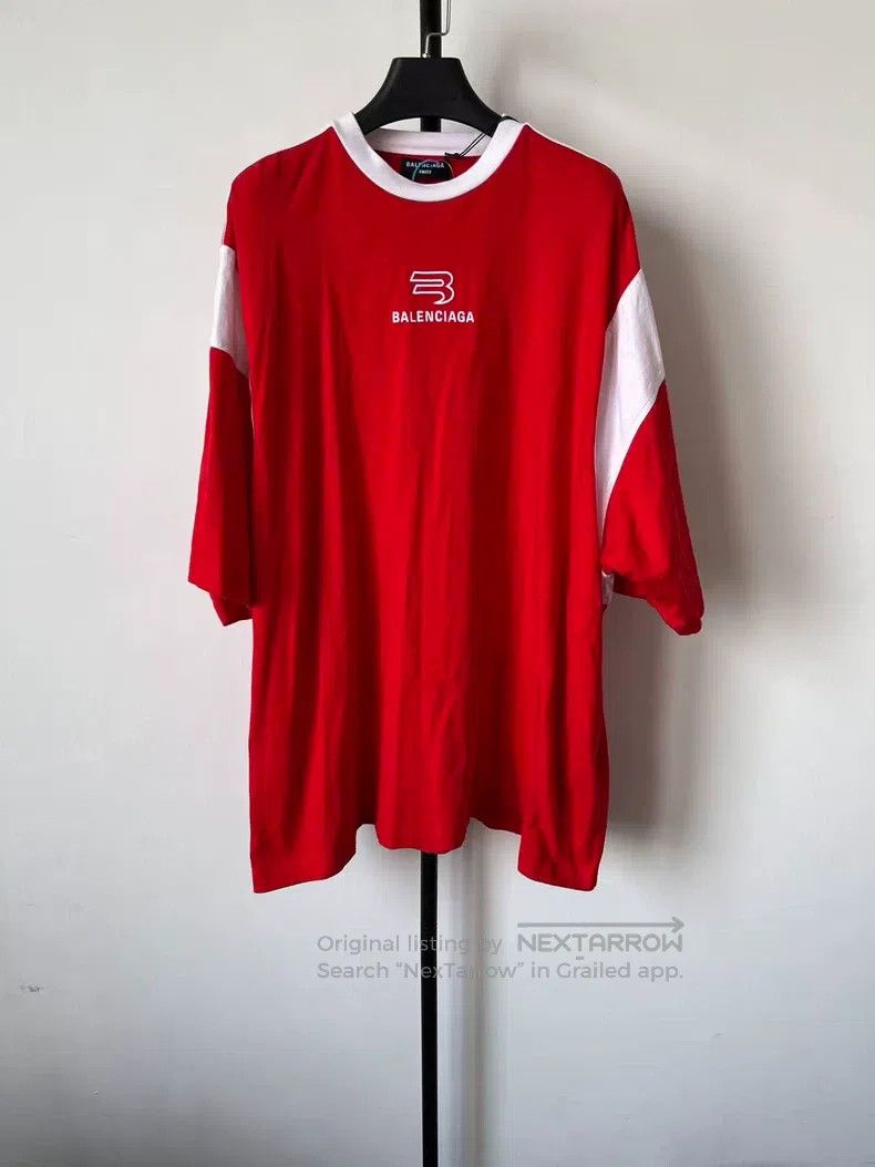 Balenciaga Balenciaga Logo Print Casual Round Neck Short Sleeve T-Shi Size US L / EU 52-54 / 3 - 1 Thumbnail