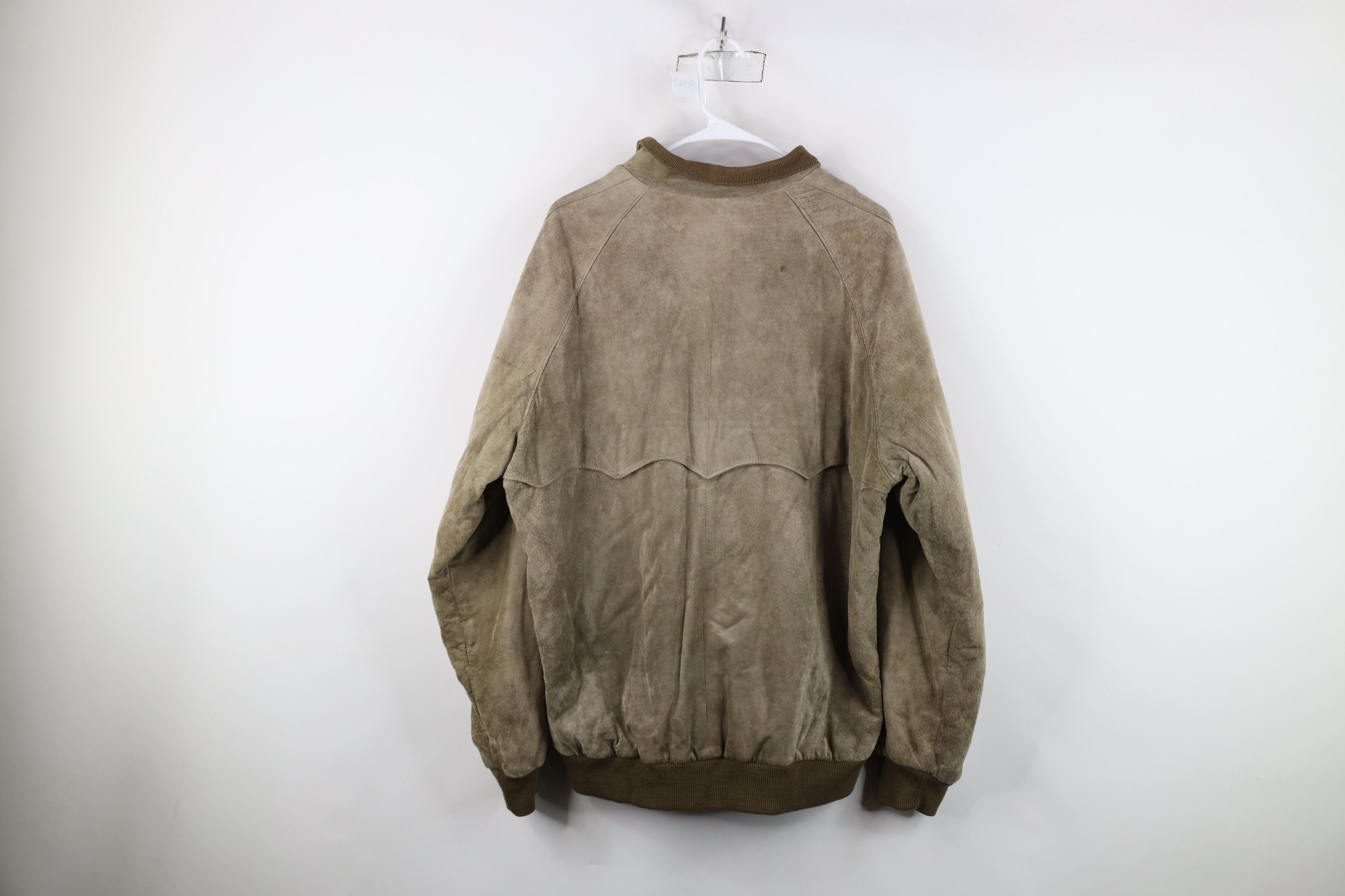 L.L. Bean Vintage 70s LL Bean Leather Cafe Racer Bomber Jacket USA Size US XXL / EU 58 / 5 - 15 Thumbnail