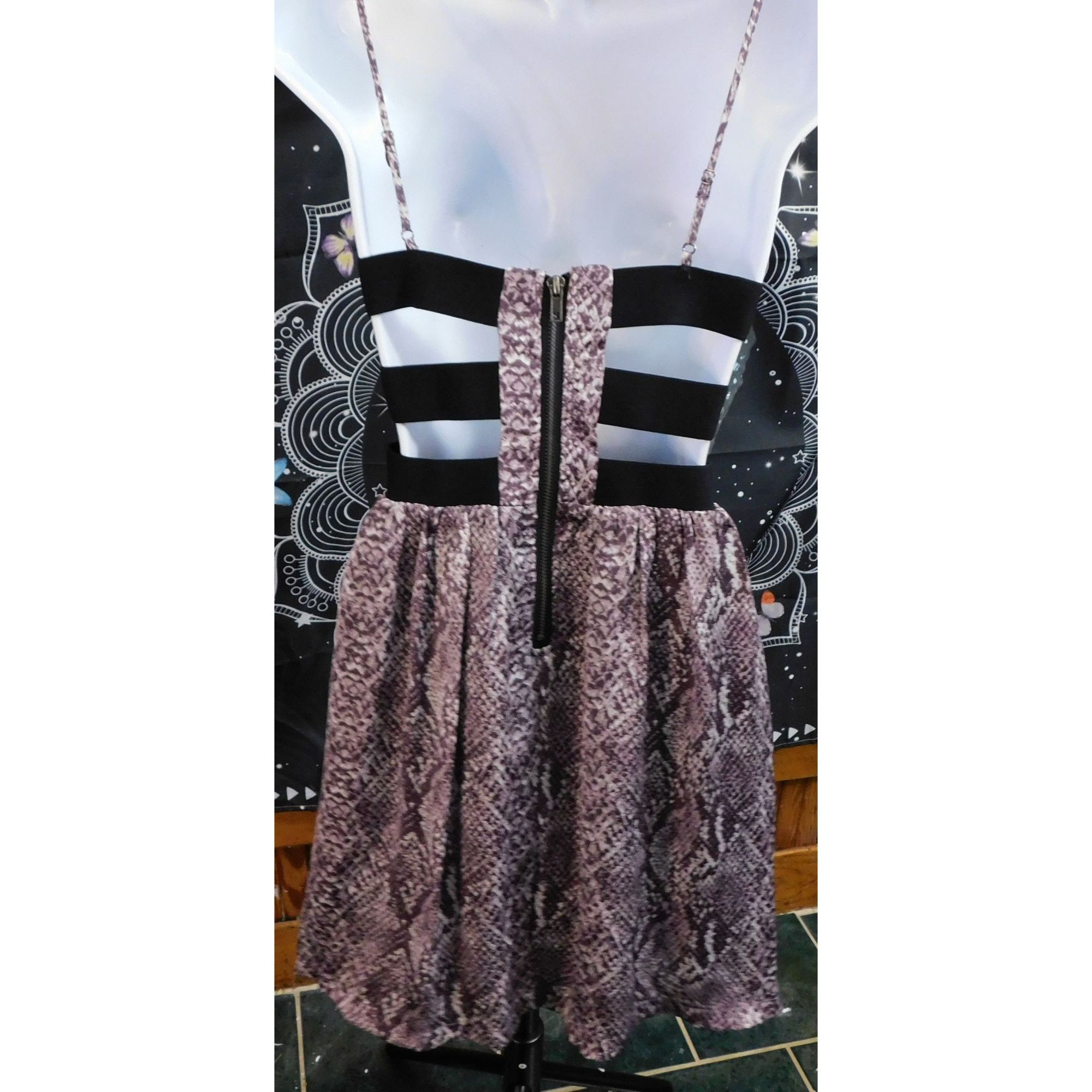 Other Vintage Material Girl Snake Print Party Dress Size M / US 6-8 / IT 42-44 - 2 Thumbnail