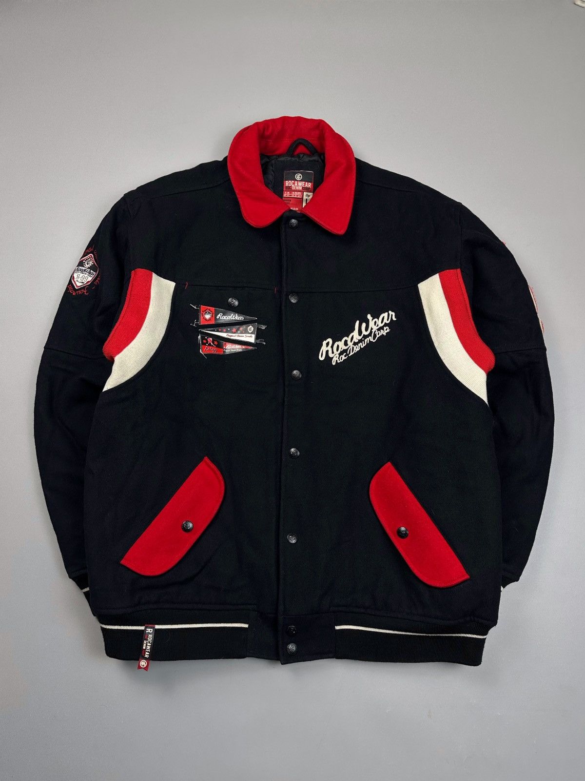 Rocawear Rocawear oversized wool varsity bomber Jaket Xl Grailed