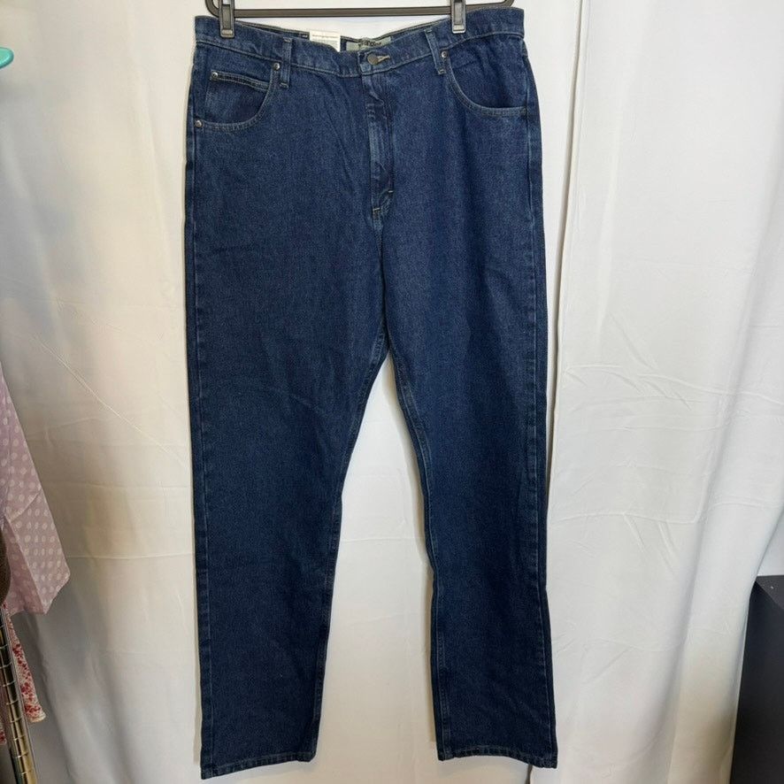 Wrangler Wrangler Authentics Men Straight Leg Classic Fit Jeans 38x36 Size US 38 / EU 54 - 2 Thumbnail