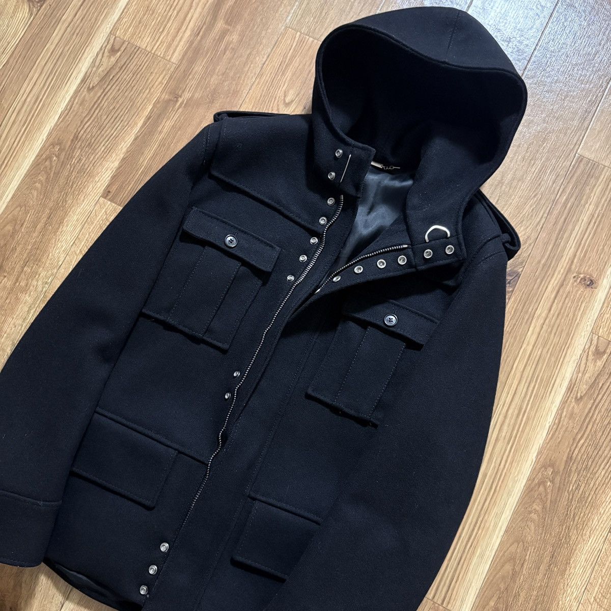 Hedi Slimane Dior Homme AW2004 M-65 Military Wool Jacket Size US S / EU 44-46 / 1 - 2 Thumbnail