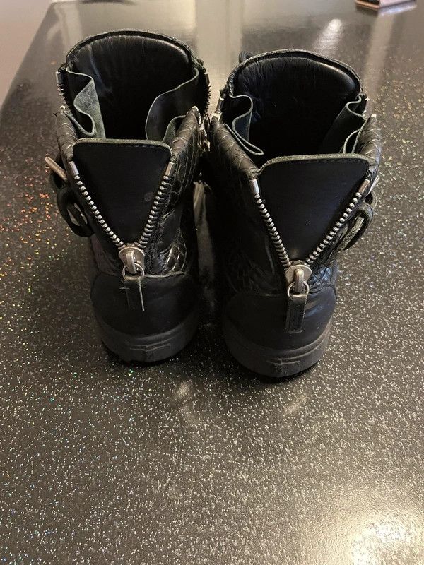 Giuseppe Zanotti Giuseppe Zanotti Croc Silver Chain High-Tops, c.2013 Size US 7 / EU 40 - 3 Thumbnail