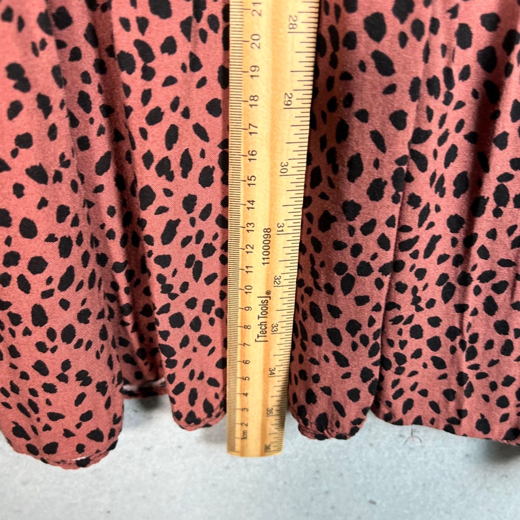 Vintage VINTAGE Pull & Bear Women’s Dress Maxi - Animal Print Long Sleeve Shirt Dress, XS Pink, Collared, Viscose, Womens Size XS / US 0-2 / IT 36-38 - 6 Thumbnail