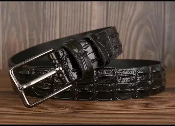 Leather Crocodile Leather Pin Alligator Belt Size ONE SIZE - 3 Thumbnail