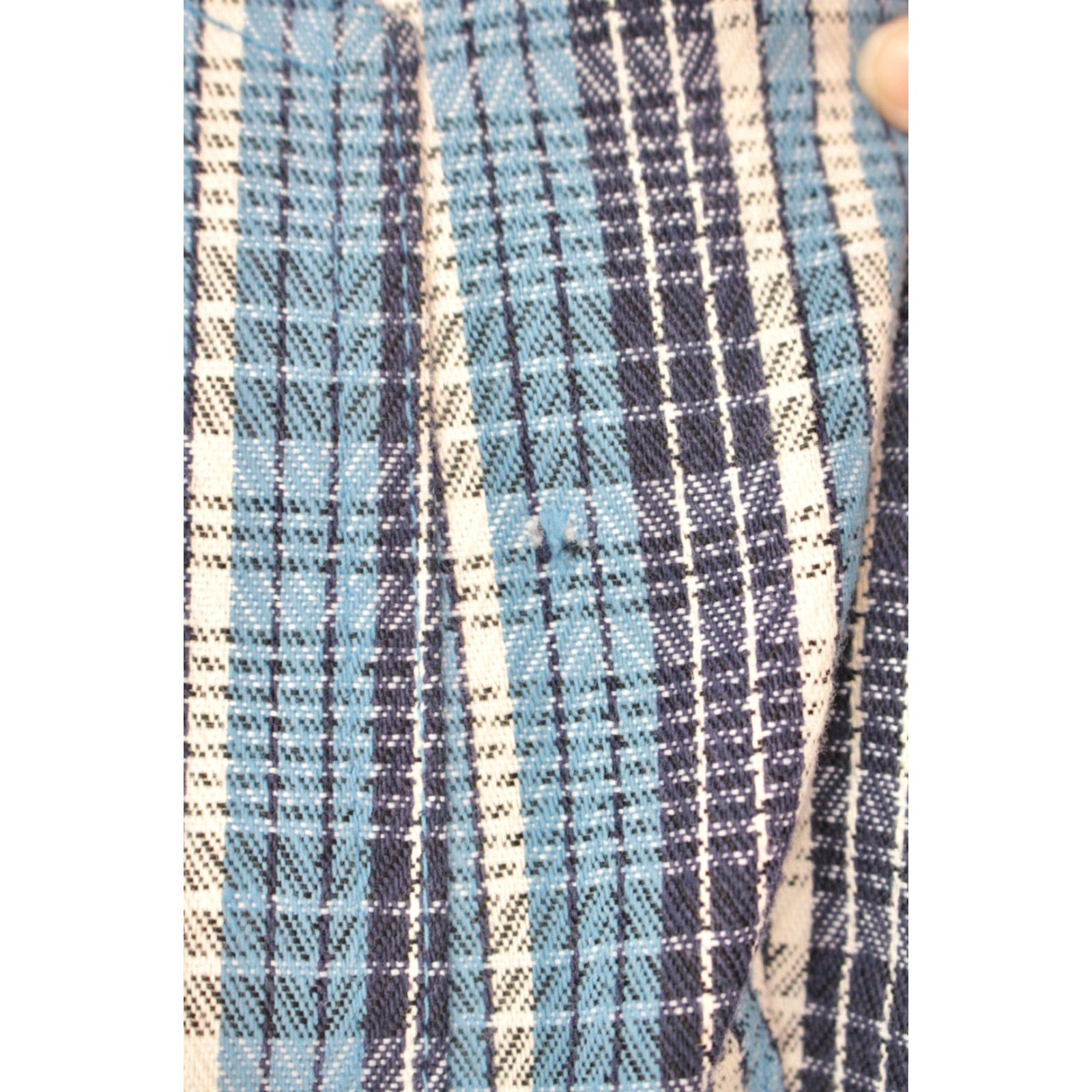 Vintage VINTAGE Men's VTG 1960s Blue Plaid Boot Cut Pants Sz 31x35.5 Flared Trousers 60s Jeans Womens? Size US 31 - 5 Thumbnail
