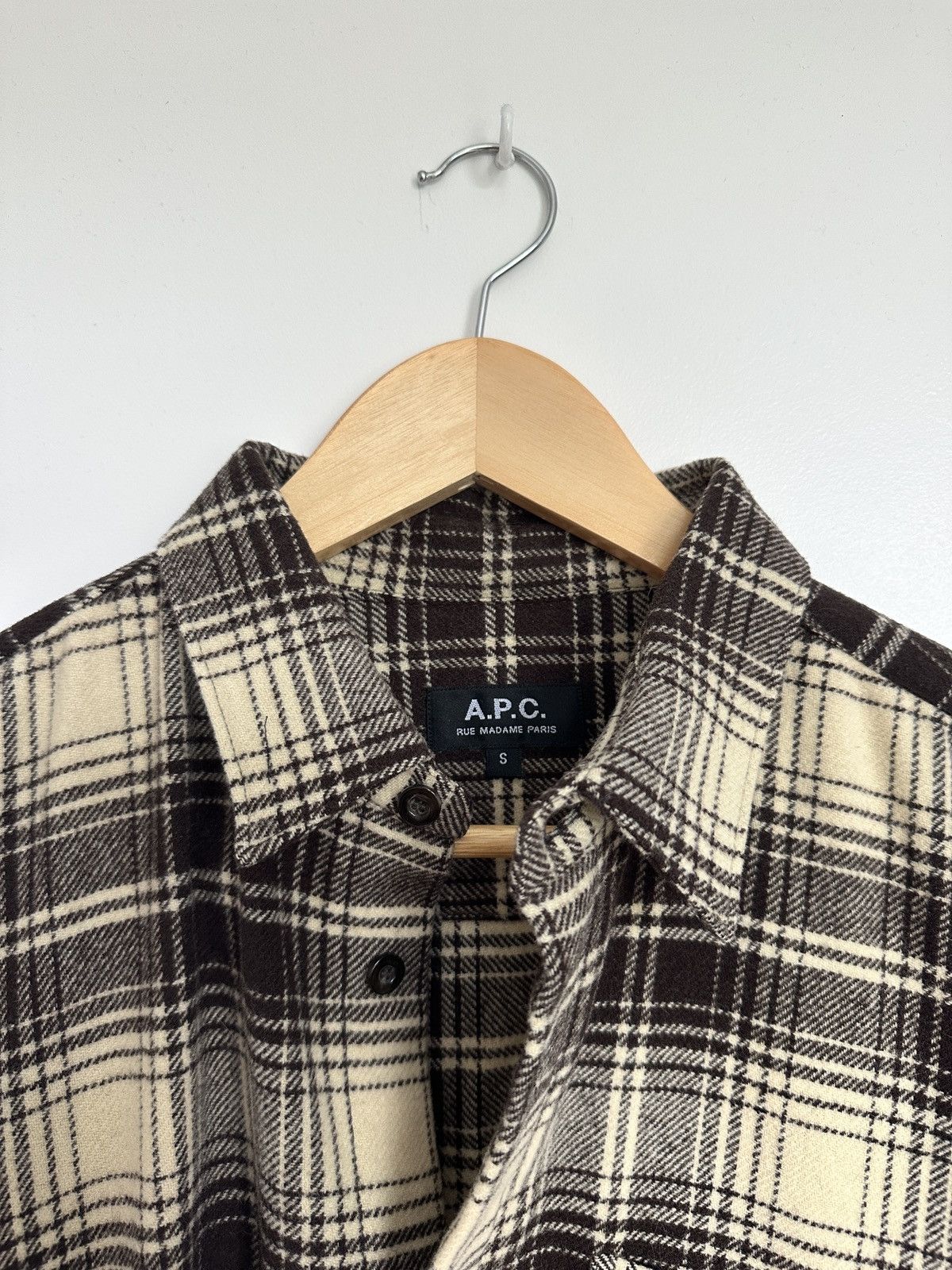 A.P.C. A.P.C. Wool Flannel Shirt Size US S / EU 44-46 / 1 - 2 Thumbnail