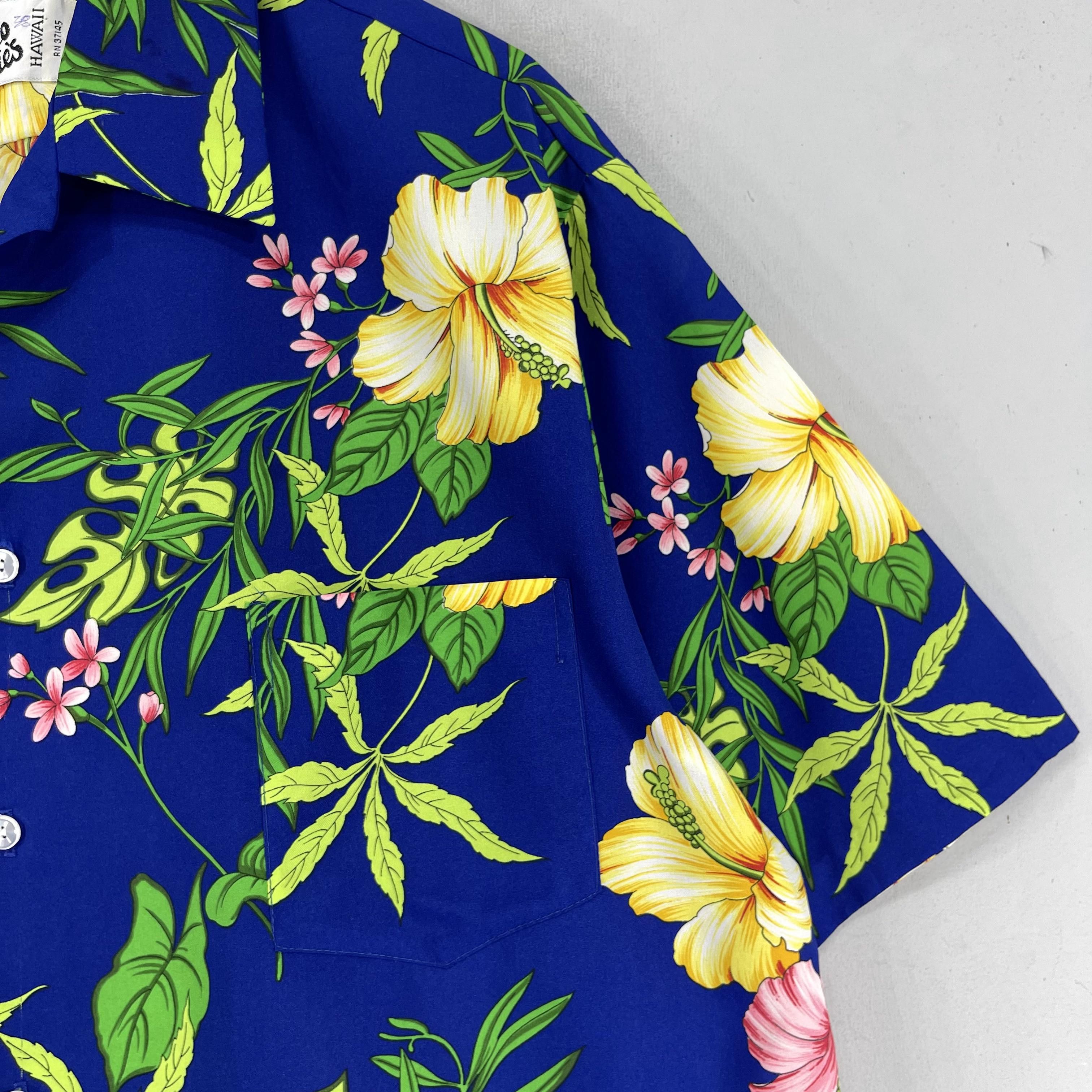 Japanese Brand × Vintage Vintage HILO HATTIES Hibiscus Floral Motive Shirt Button Up Size US XL / EU 56 / 4 - 3 Thumbnail