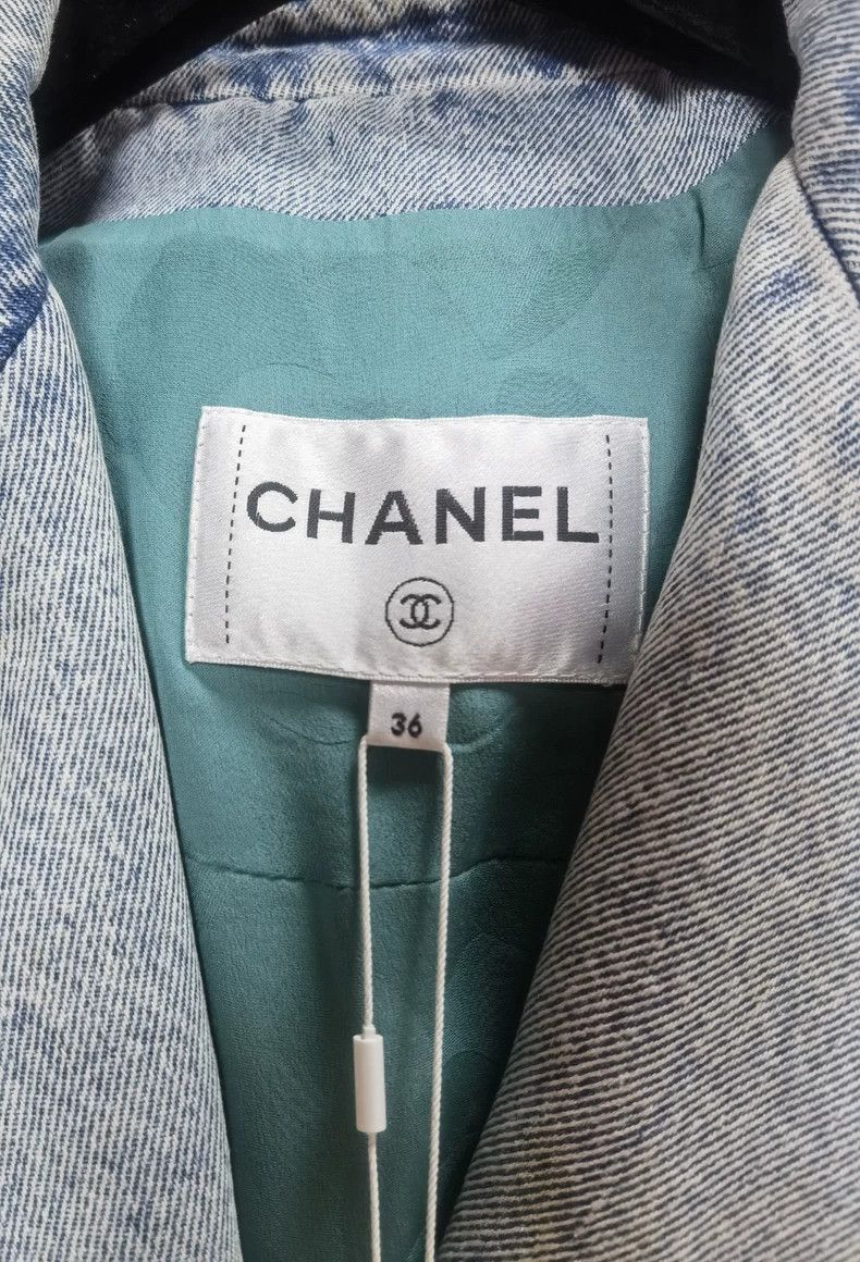 Chanel Chanel 22S tweed stitching denim jacket Size XS / US 0-2 / IT 36-38 - 3 Thumbnail
