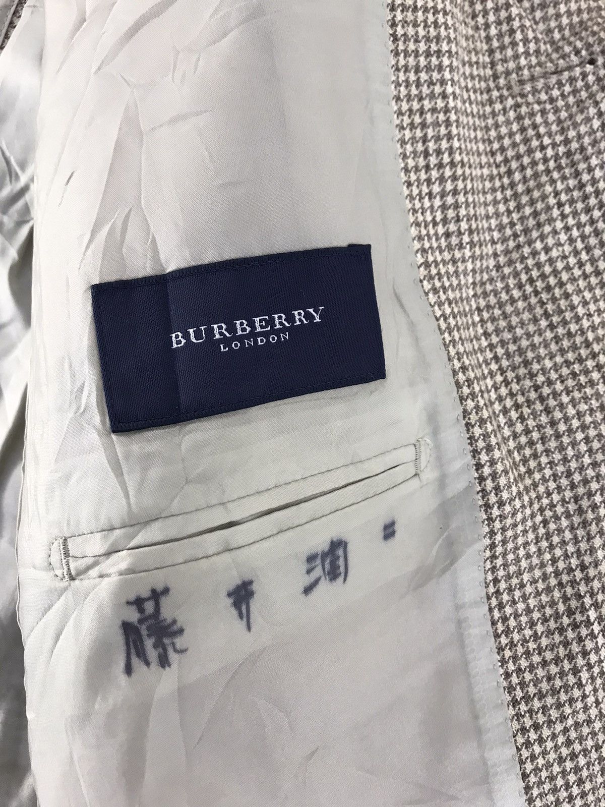 Burberry Burberry London Blazer Coat Jacket Mini Houndstooth Design Size 42R - 6 Thumbnail