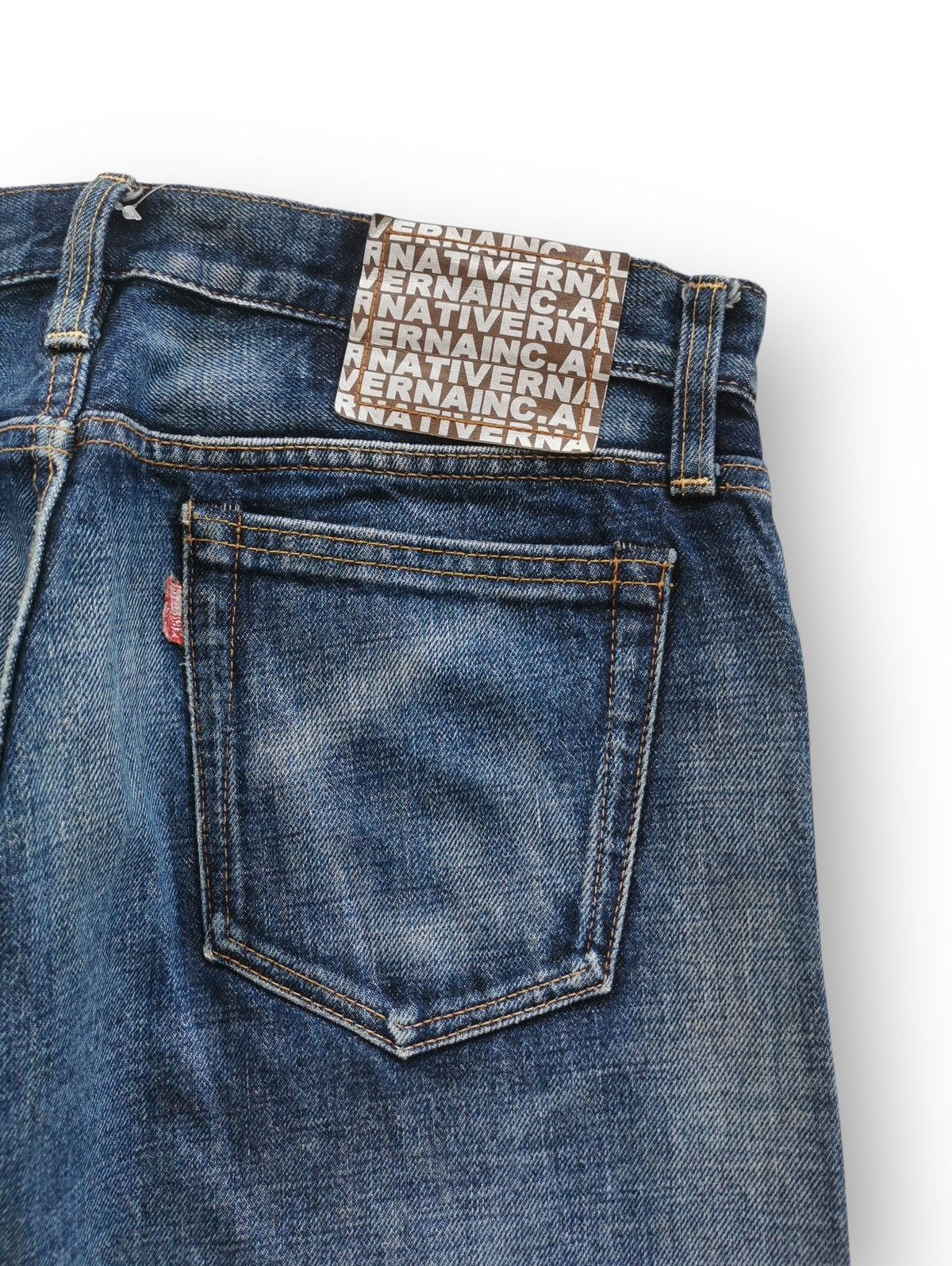 Tornado Mart R.N.A Distressed Denim Whisker Fade Paint Splatter Vintage Size US 31 - 5 Thumbnail