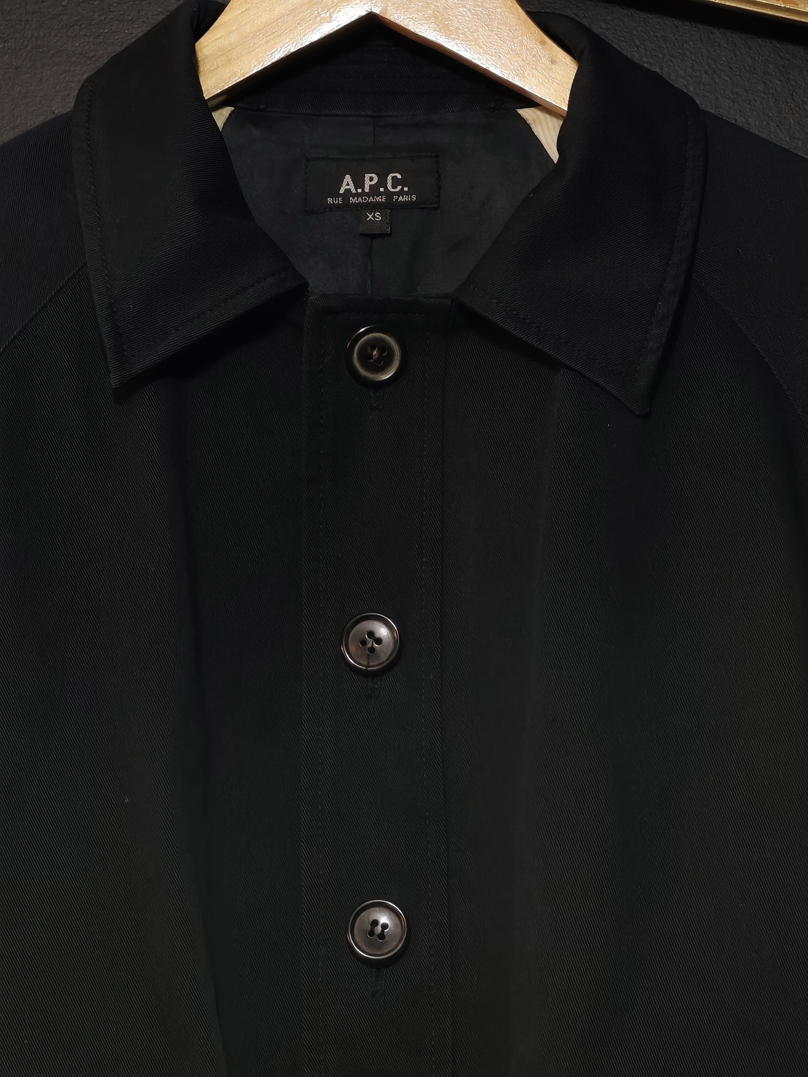 A.P.C. × Japanese Brand APC black classic raglan sleeves flap pocket bomber jacket Size US XS / EU 42 / 0 - 2 Thumbnail