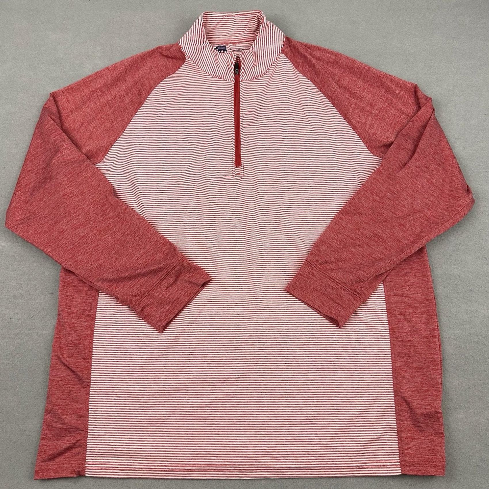 Vintage Onward Reserve Sweater Men XL Red Performance 1/4 Zip Pullover Logo Size US XL / EU 56 / 4 - 2 Thumbnail