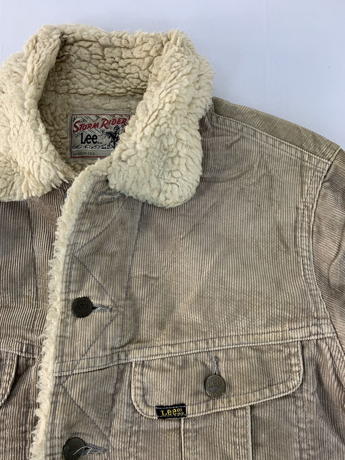Lee Storm Rider Sanforized Shearling Sherpa Corduroy Jacket Jackets
