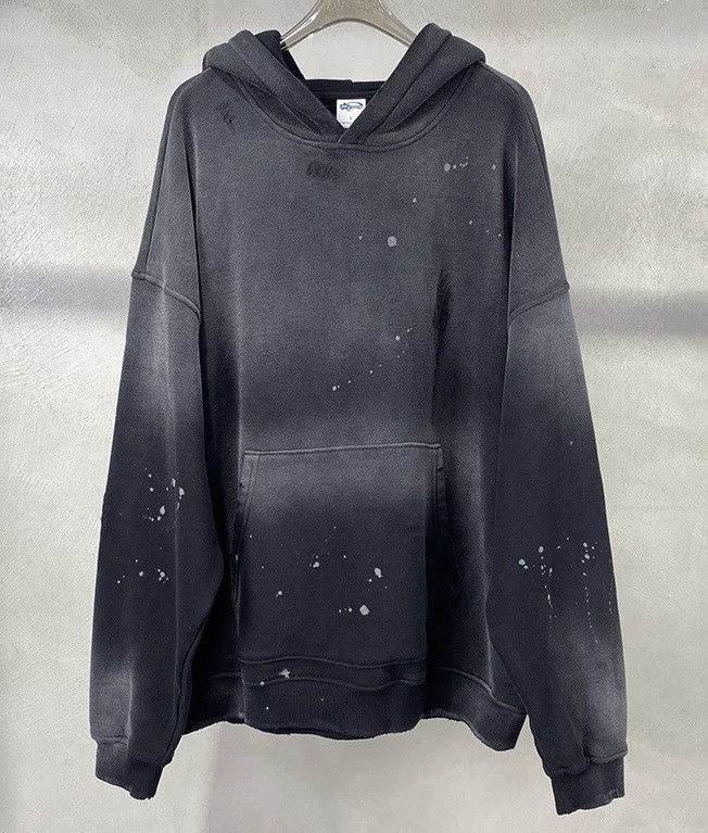 Japanese Brand × Vintage Retro punk paint splatter distressed faded hoodie Size US XXL / EU 58 / 5 - 9 Thumbnail
