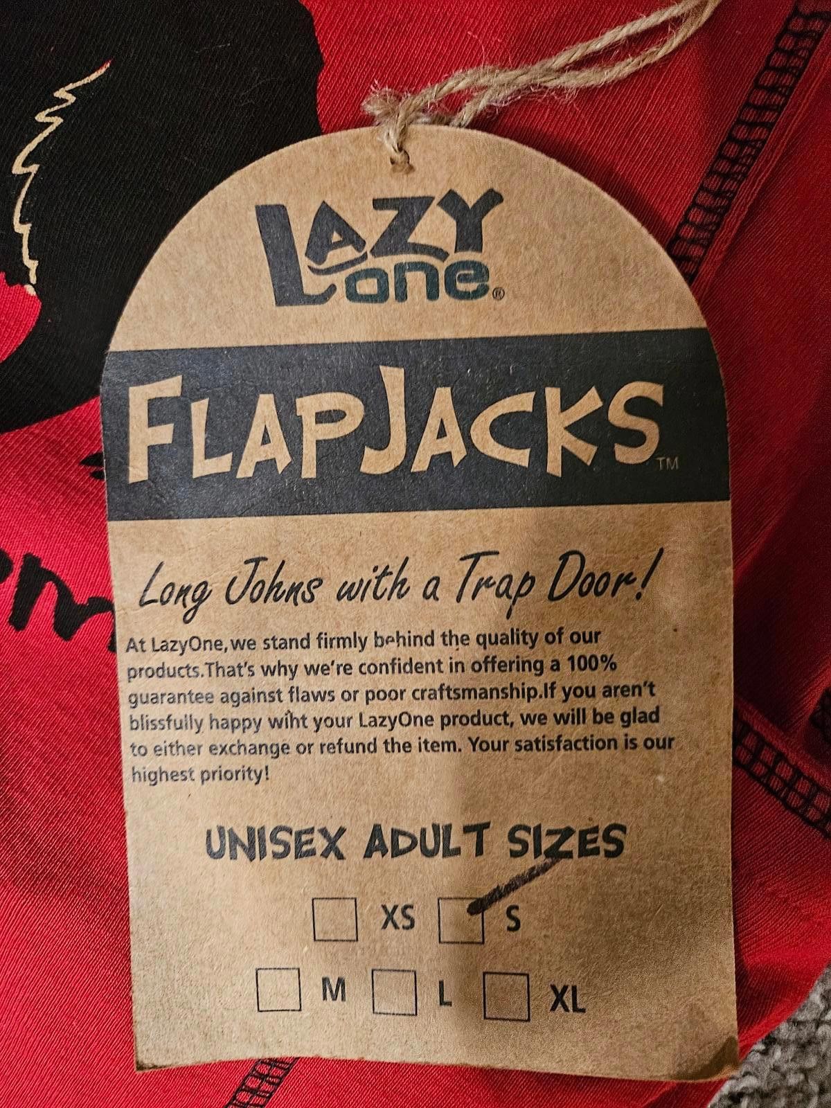 Designer Nwt FlapJacks Lazy One Unisex Red Bear Bum Pajamas Size ONE SIZE - 7 Thumbnail