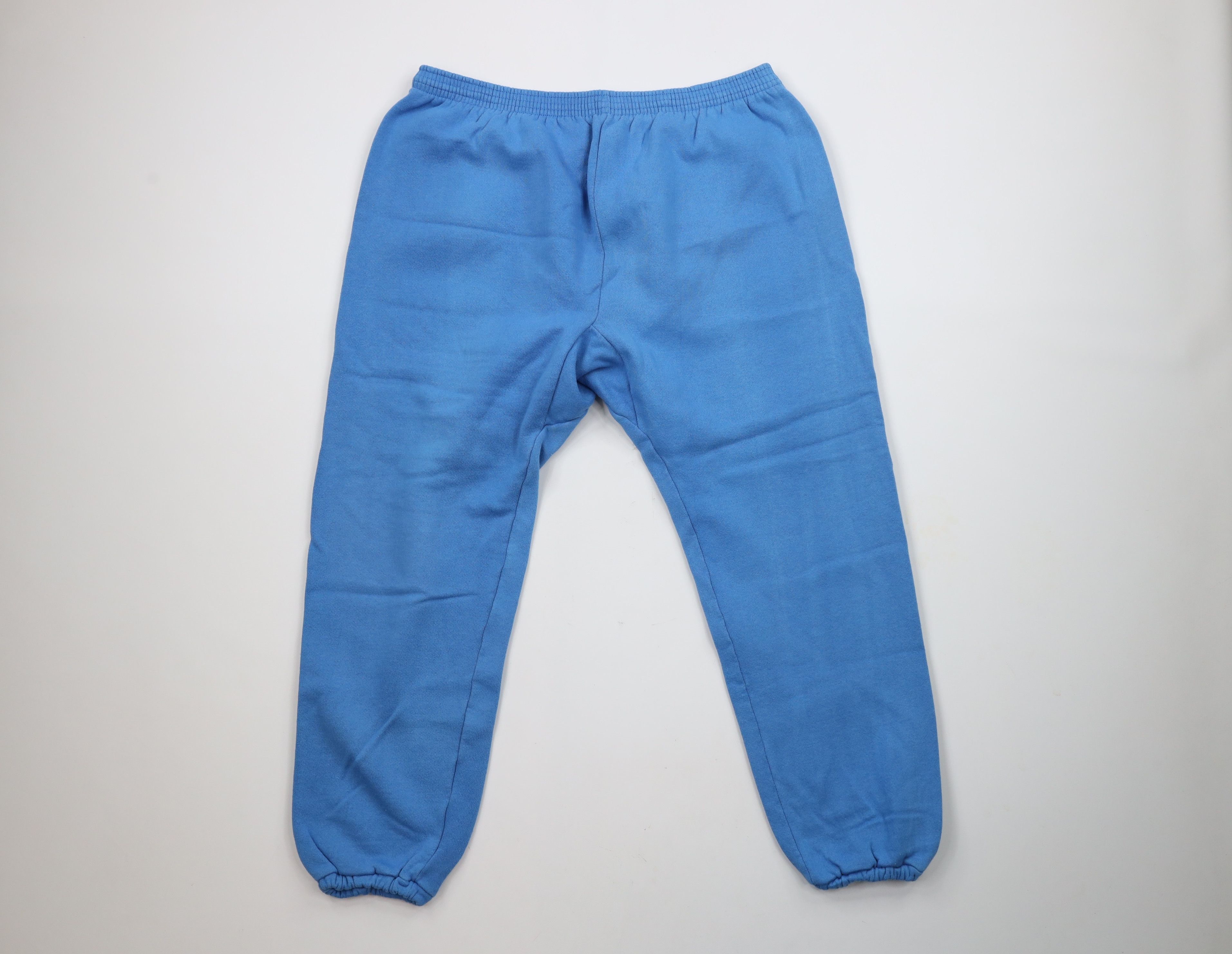 Vintage Vintage 70s 80s Streetwear Sweatpants Joggers Blue USA Size US 36 / EU 52 - 1 Thumbnail