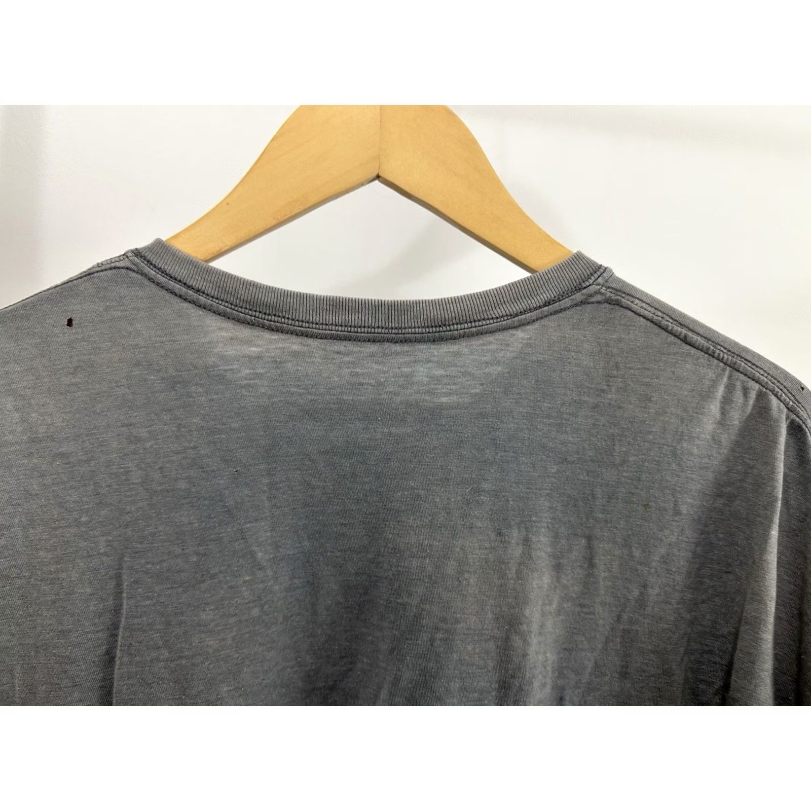 Fruit Of The Loom VINTAGE FTOL Gradient Sun Faded Worn Soft WIP Work T-Shirt 2XL Gray Mens Shirt Size US XXL / EU 58 / 5 - 6 Thumbnail