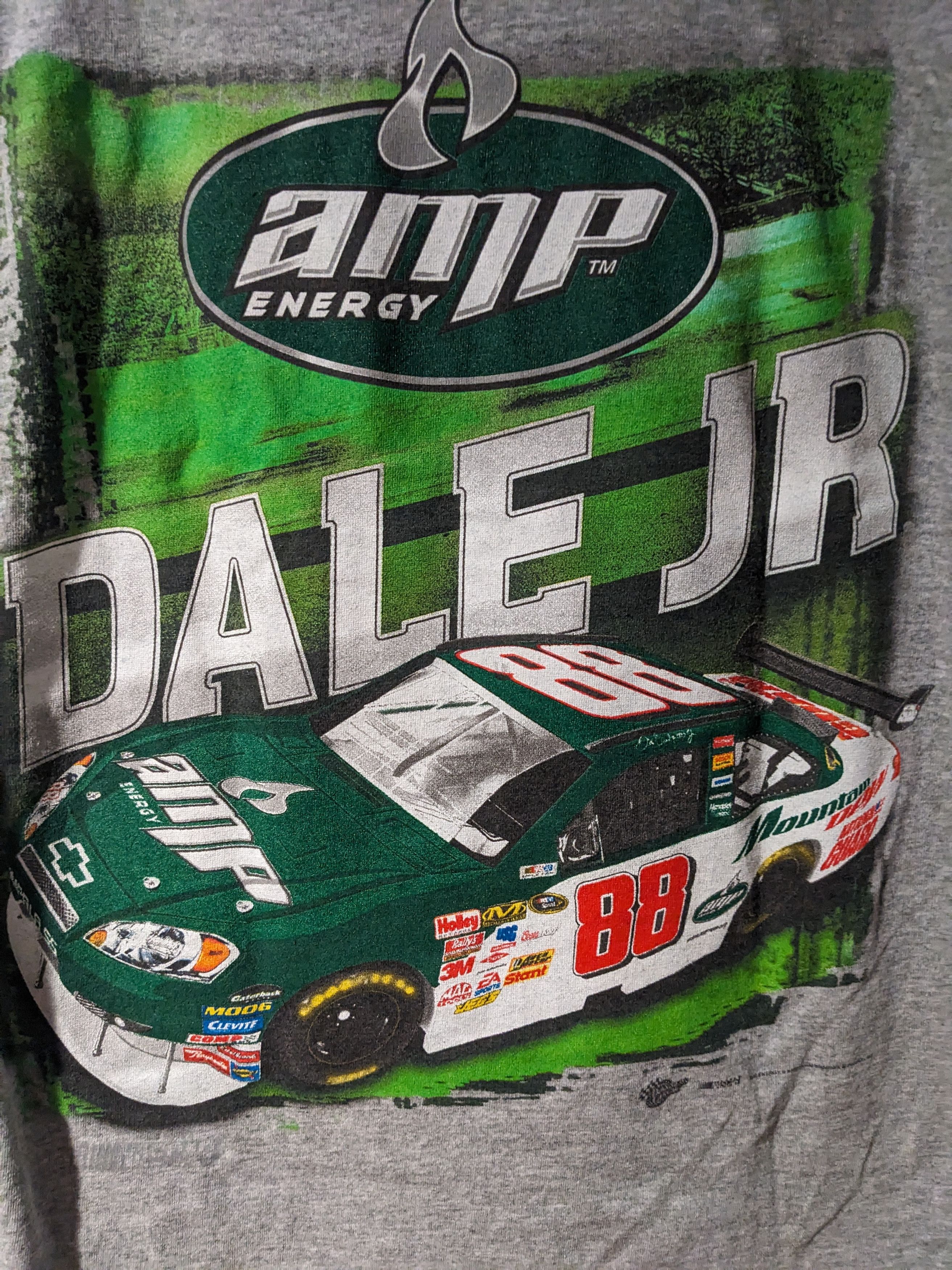 Chase Authentics × NASCAR × Vintage Vintage Y2K Dale Jr Earnhardt AMP 88 Energy Nascar T-Shirt Size US L / EU 52-54 / 3 - 2 Thumbnail
