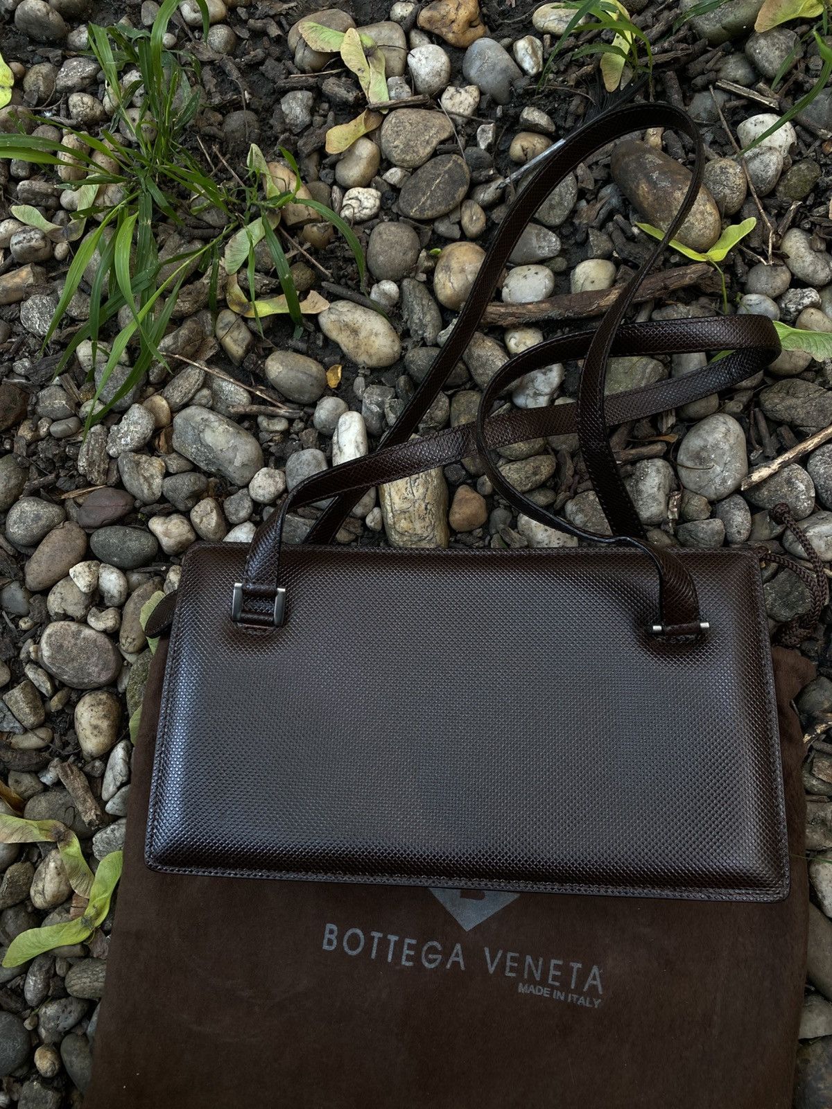 Bottega Veneta × Vintage Vintage Bottega Veneta Leather Handbag Size ONE SIZE - 5 Thumbnail