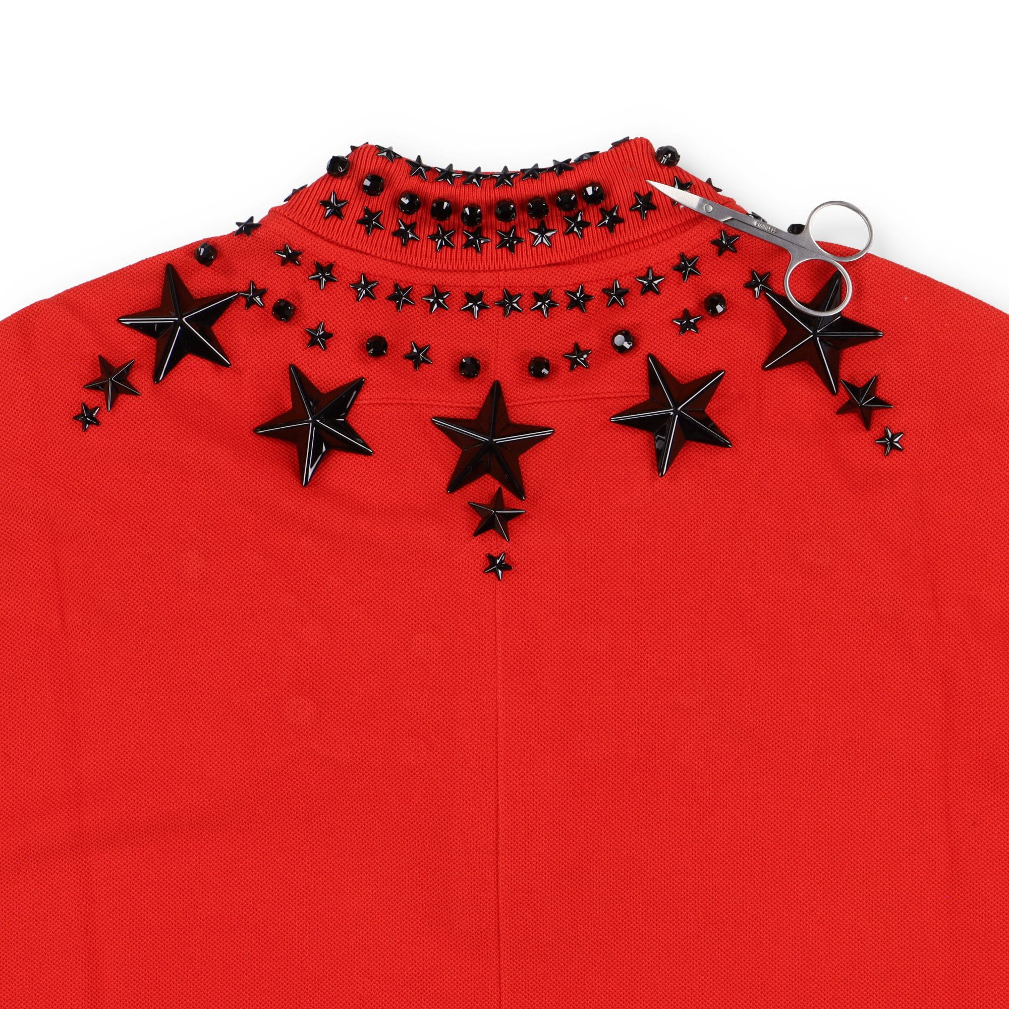 Givenchy Runway Red Swarovski Beads and Stars Polo Size US L / EU 52-54 / 3 - 7 Thumbnail