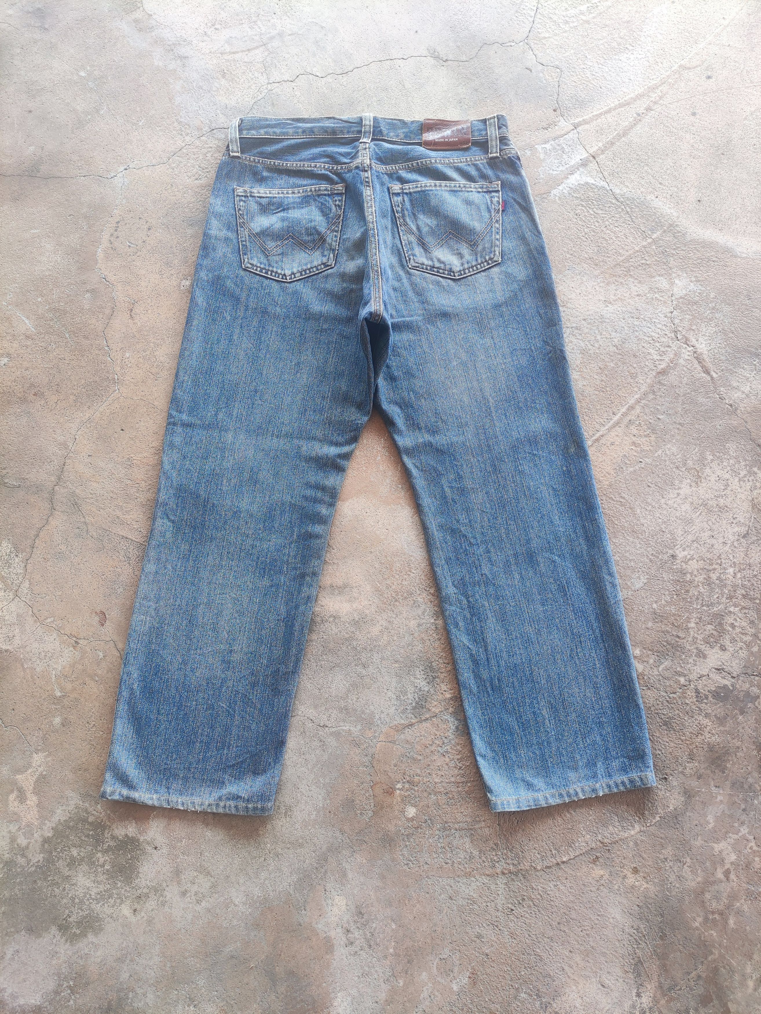 Edwin × Jean × Vintage Vintage Edwin Made In Japan Distressed Faded Denim Pants W34 Size US 34 / EU 50 - 10 Thumbnail