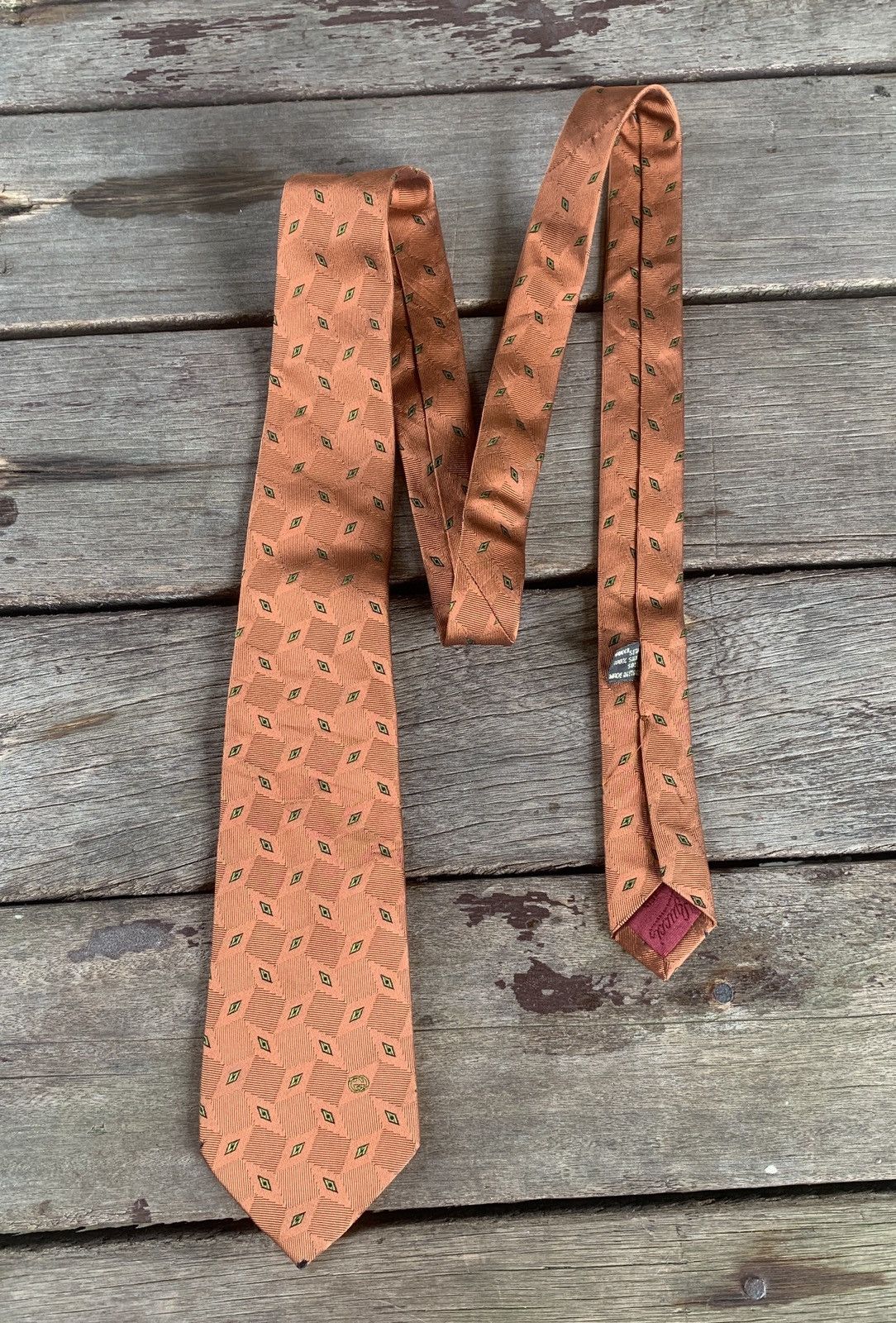 Gucci Gucci Italy silk neck tie Size ONE SIZE - 1 Thumbnail