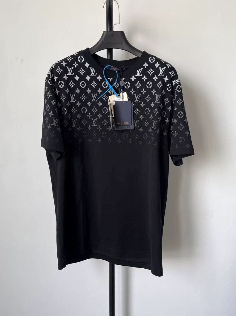 Louis Vuitton Gradient Logo printed pullover crew neck sho