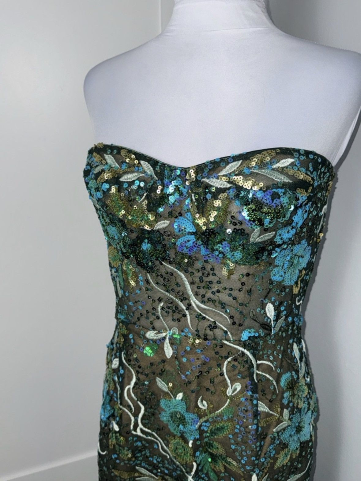 Bronx and Banco Bronx and Banco Dahlia Maxi Dress in Teal Multi/Size Medium Size M / US 6-8 / IT 42-44 - 6 Thumbnail