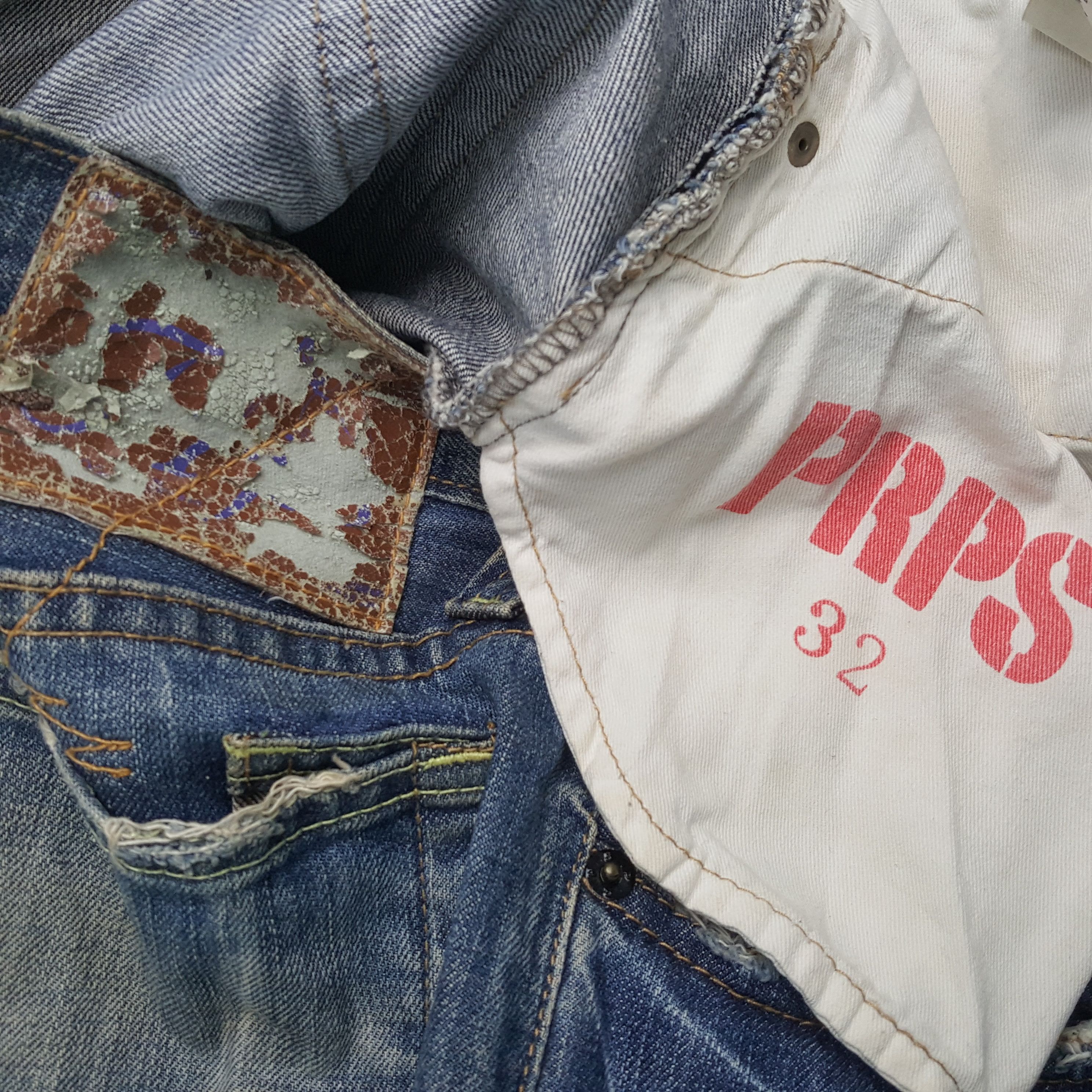 Prps × Vintage PRPS Fashion Designer Style Streetwear Jeans Size US 32 / EU 48 - 14 Thumbnail