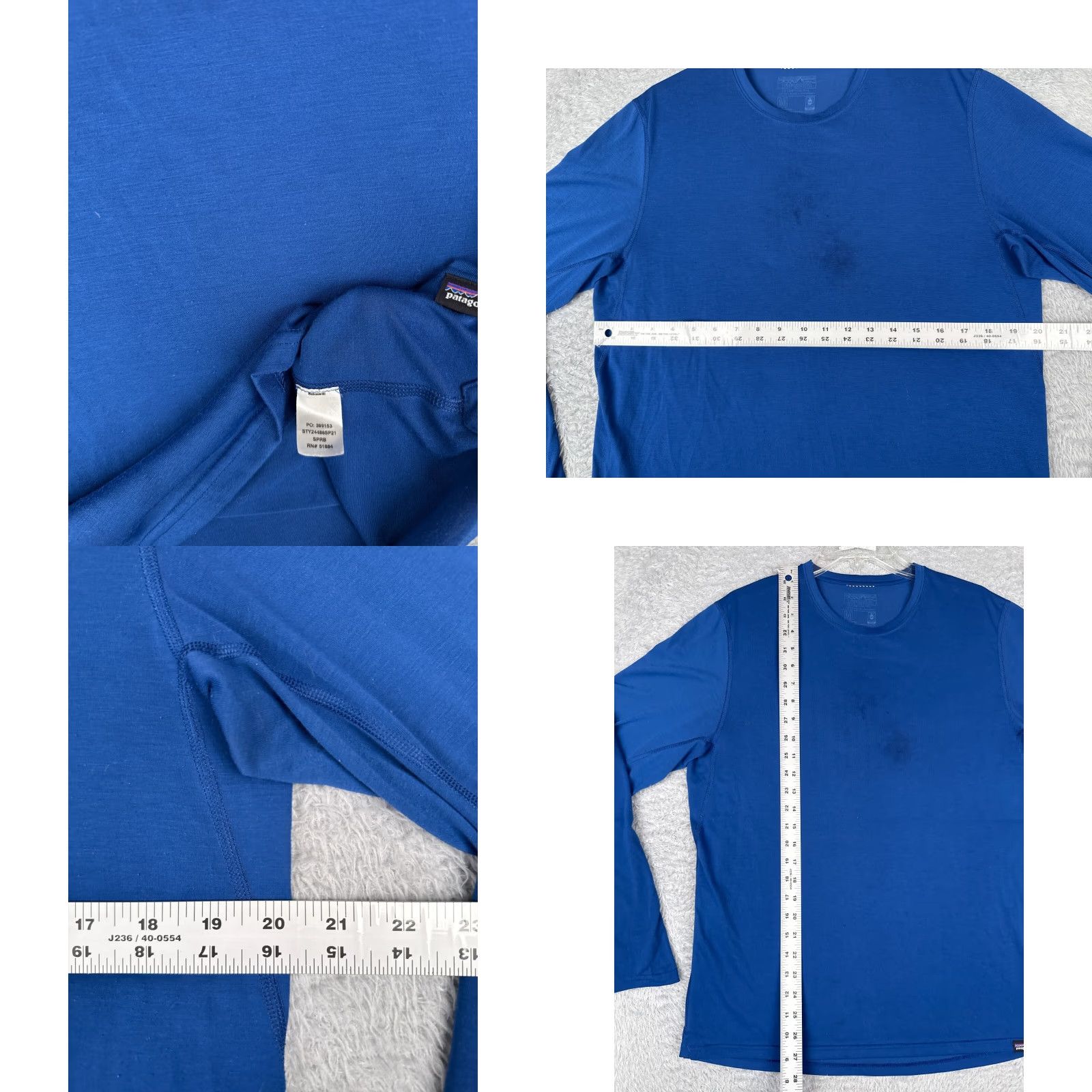 Patagonia Patagonia Shirt Men Medium Blue Capilene Cool Trail Long Sleeve Crew Neck READ Size US M / EU 48-50 / 2 - 8 Thumbnail