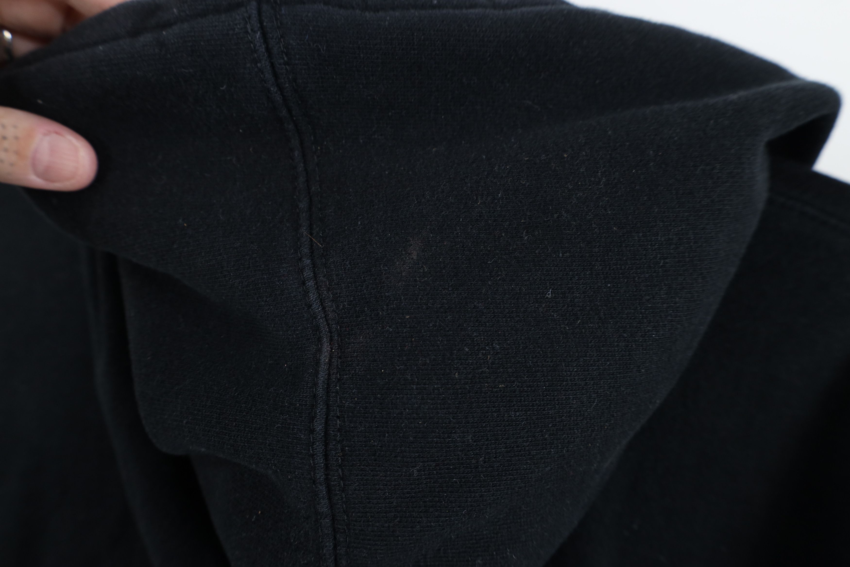 Vintage Vintage 90s Heavyweight Wayne State University Hoodie Black Size US XXL / EU 58 / 5 - 11 Thumbnail