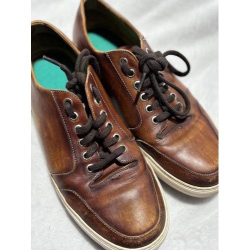 Magnanni Magnanni Men’s Leather Sneaker Shoes Size US 8.5 M Low Top B Size US 8.5 / EU 41-42 - 5 Thumbnail