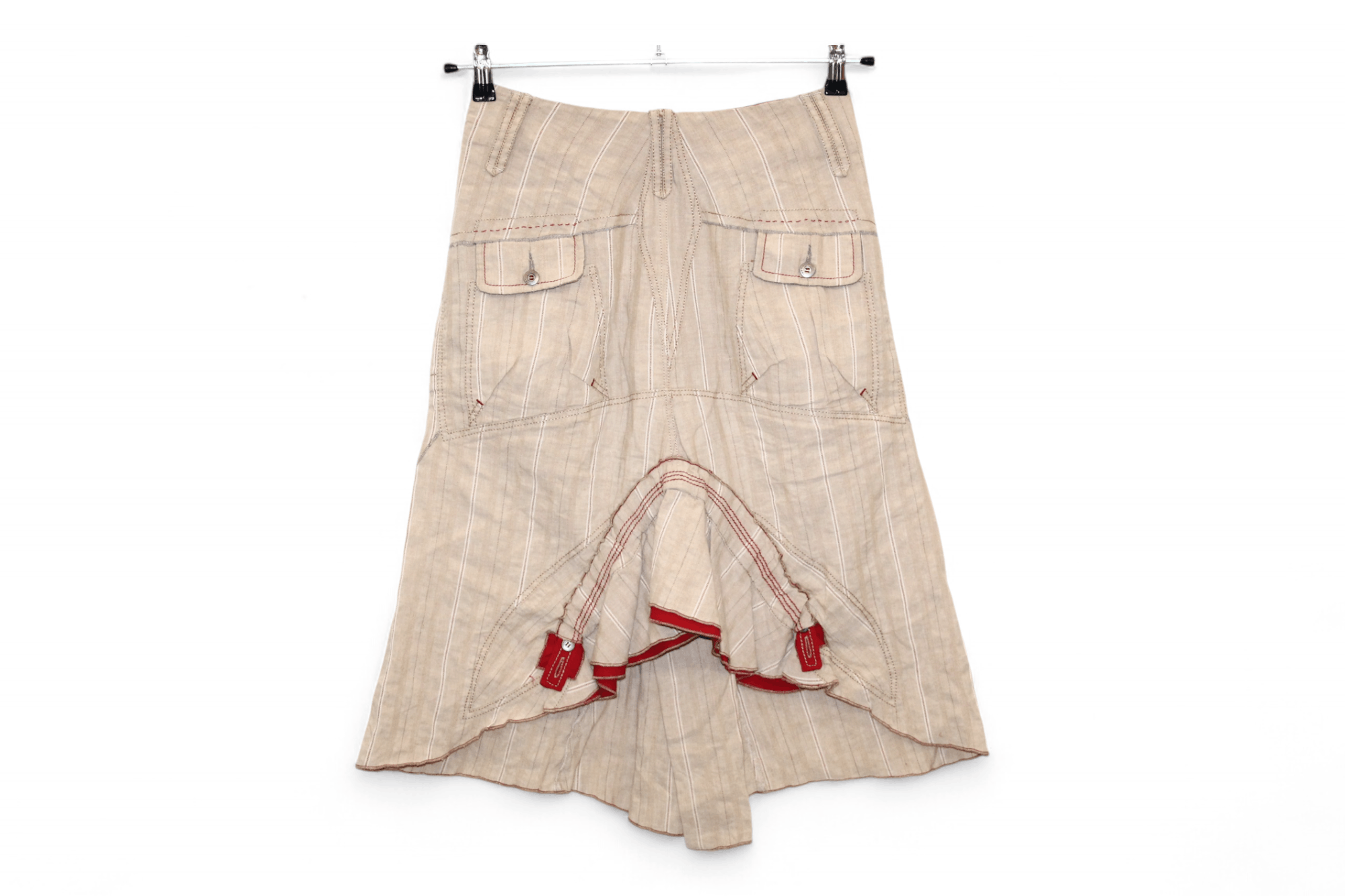 Marithe + Francois Girbaud 🔥Iconoclast Cotton Linen Asymmetrical transformation skirt Size 30" / US 8 / IT 44 - 2 Thumbnail