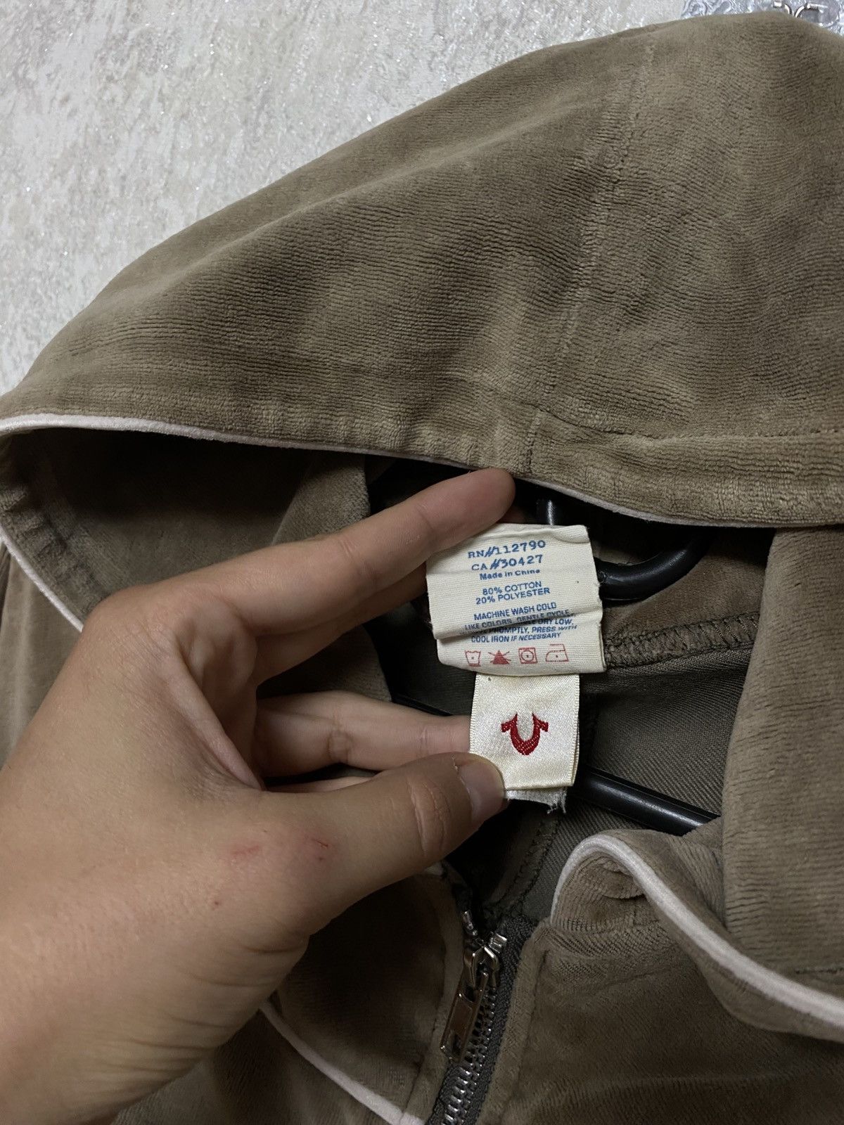 True Religion True Religion velour zip hoodie Size S / US 4 / IT 40 - 4 Thumbnail