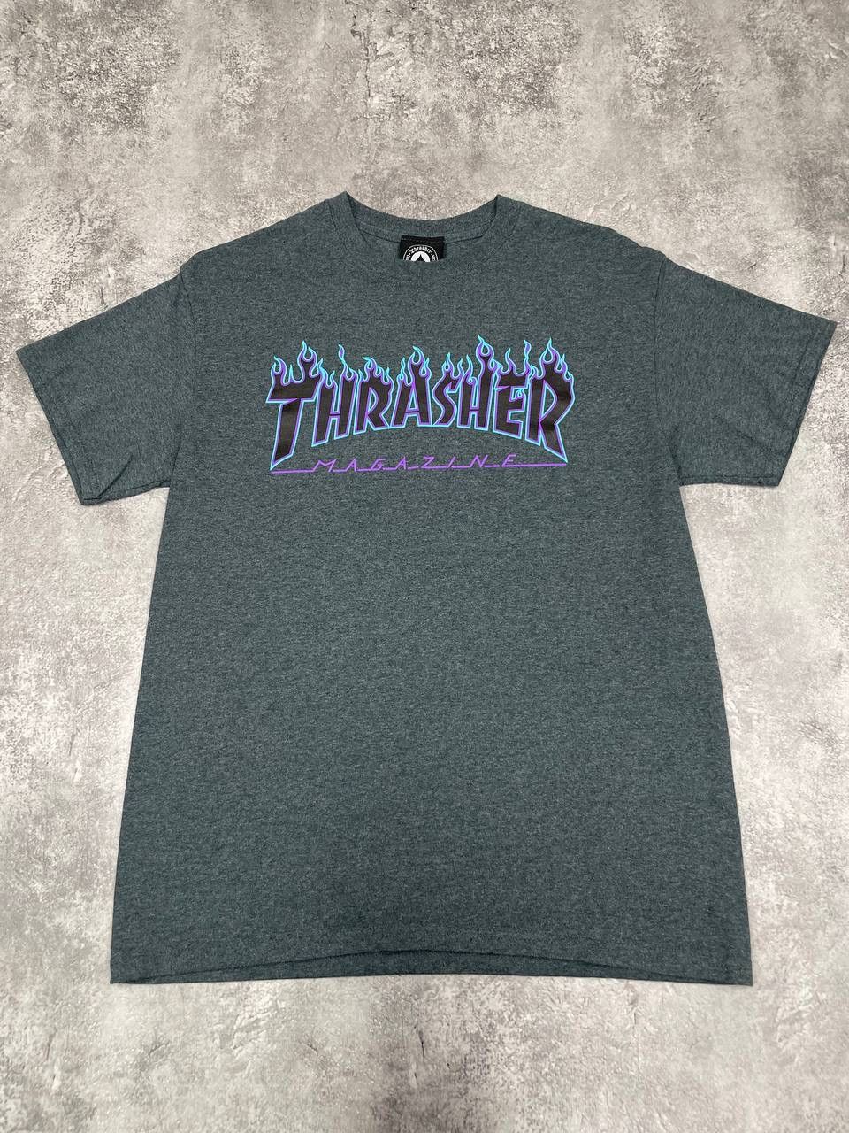 Thrasher Thrasher Magazine Men Cotton T- Shirt Grey Size M Size US M / EU 48-50 / 2 - 1 Thumbnail